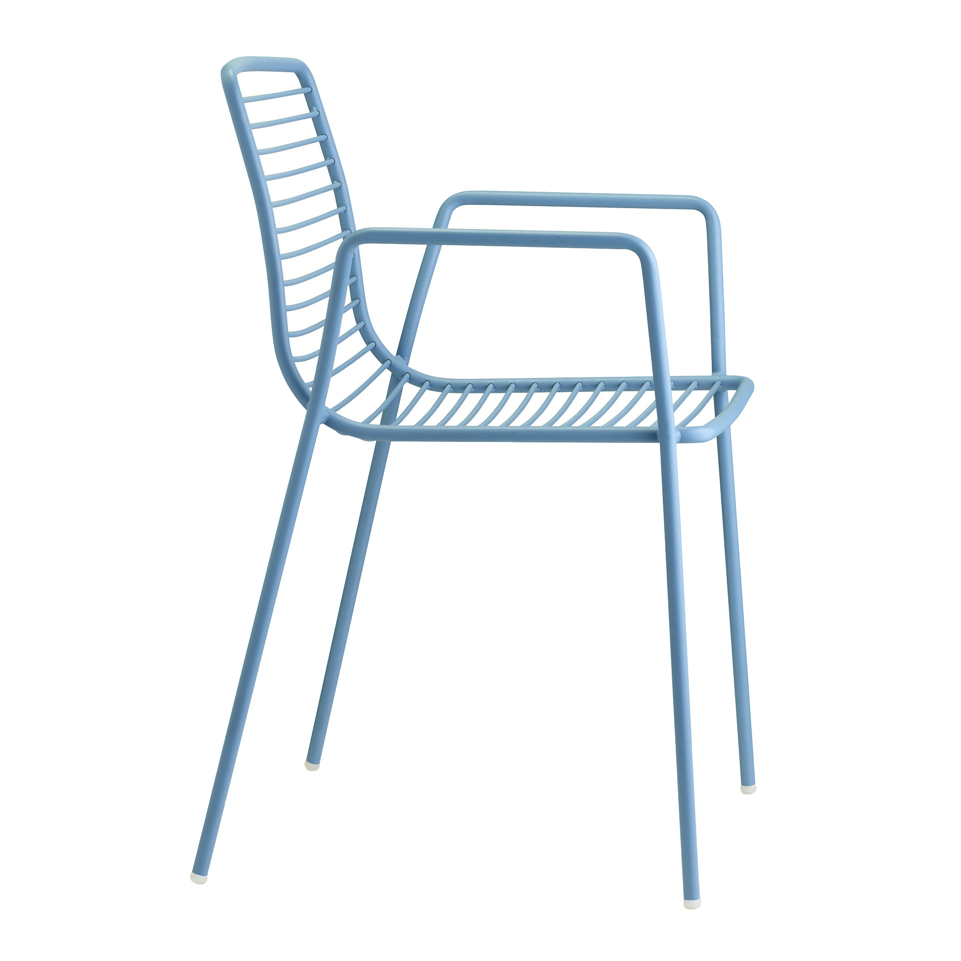 Stackable steel garden chair with armrests B-2520 Summer