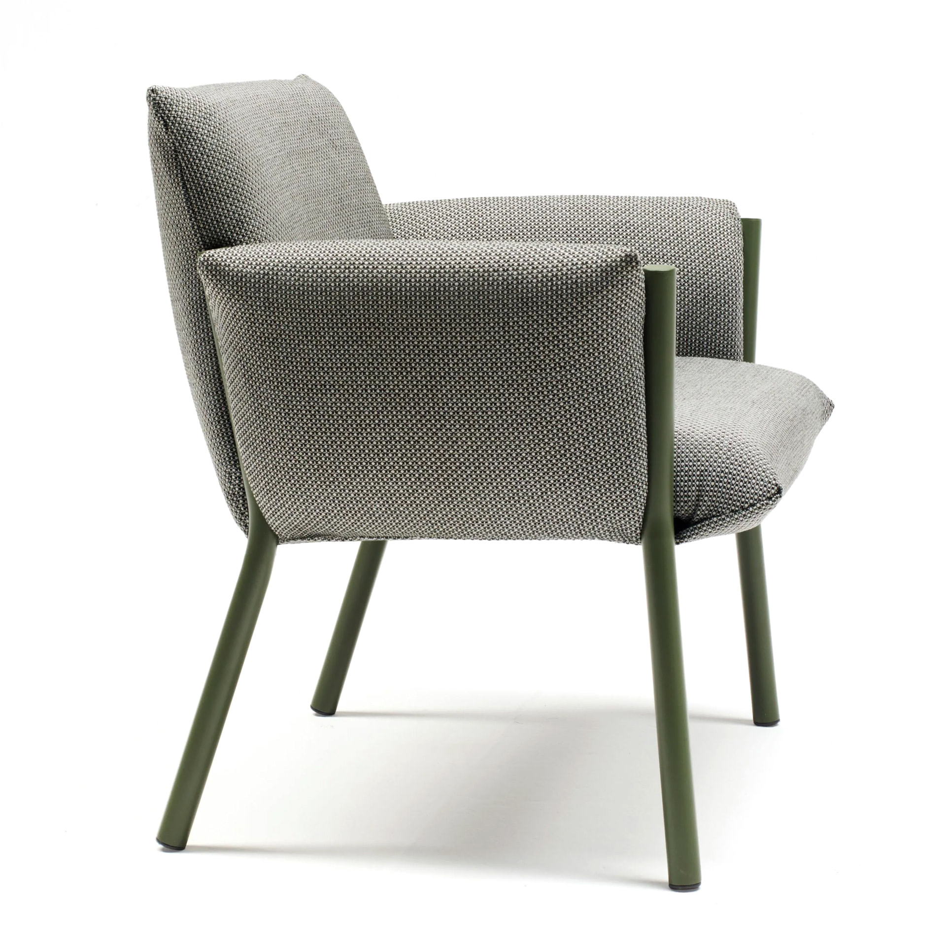 Outdoor upholstered metal armchair Brezza Lounge