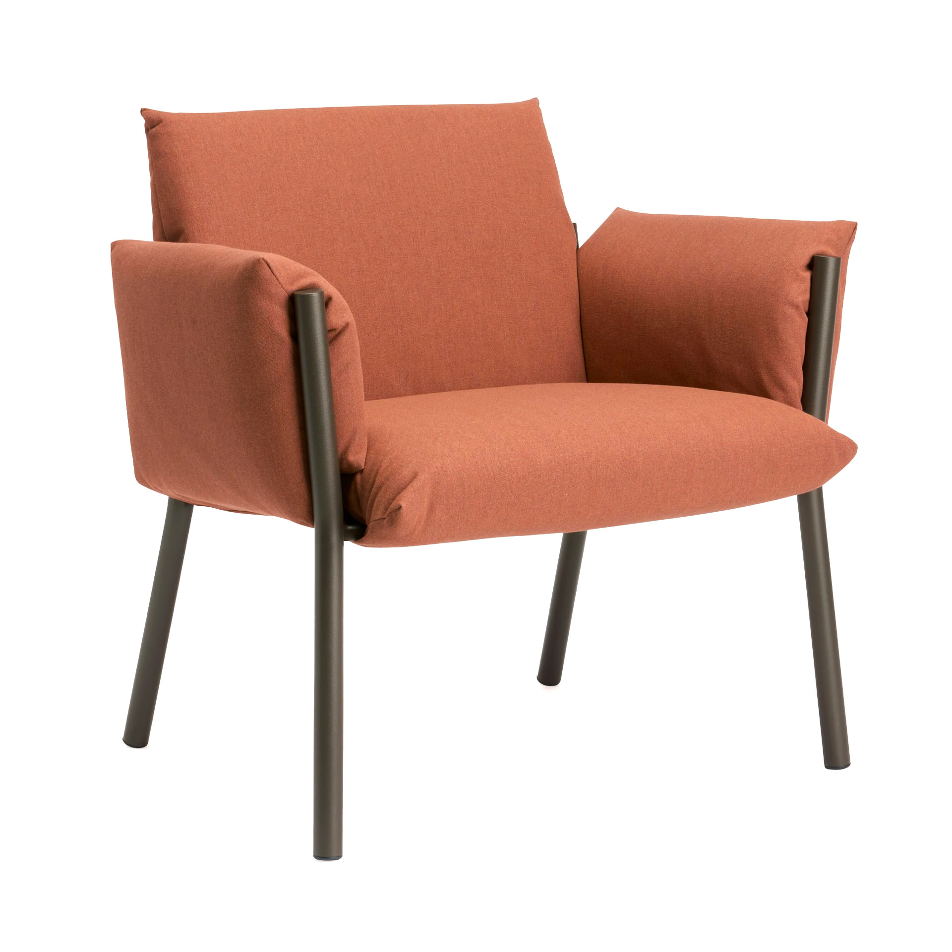 Outdoor upholstered metal armchair Brezza Lounge