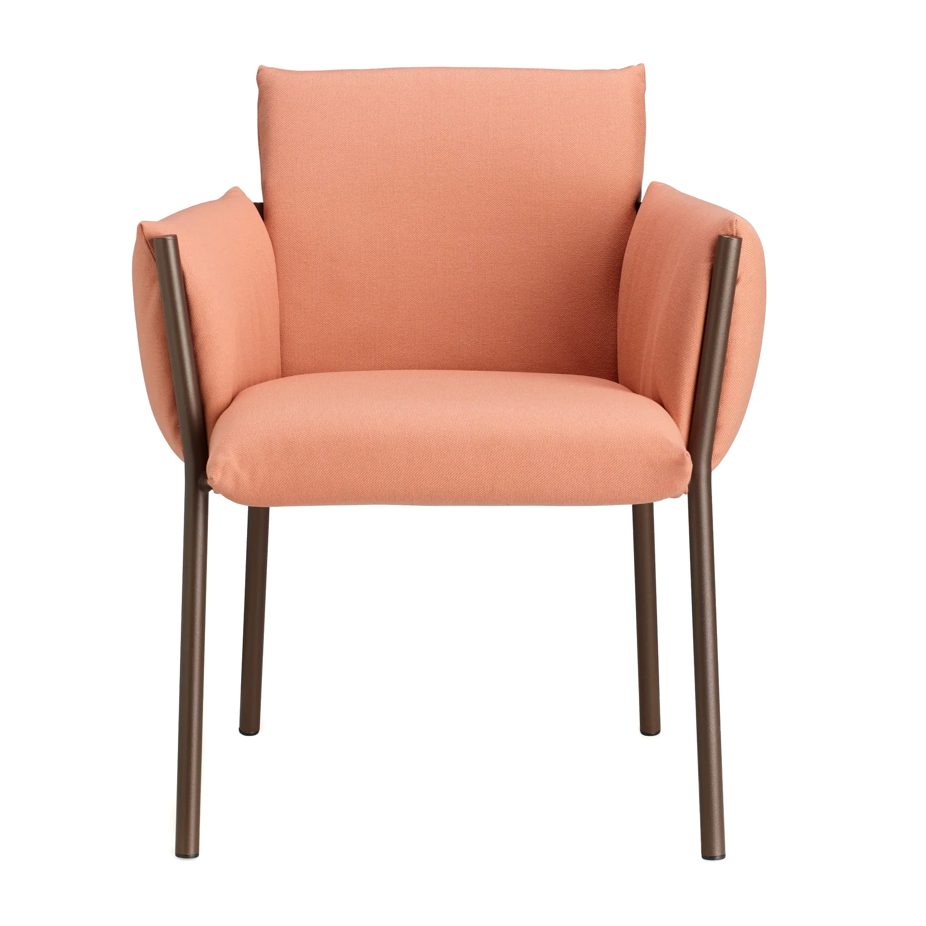 Upholstered metal frame armchair B-2898 Brezza