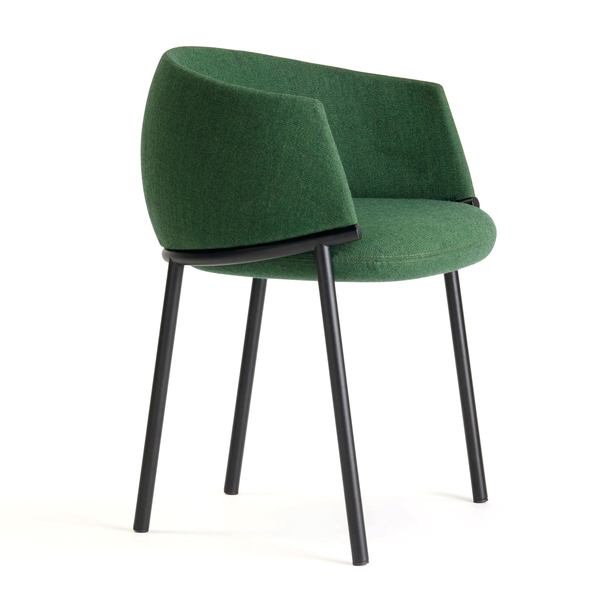 Metal fabric armchair