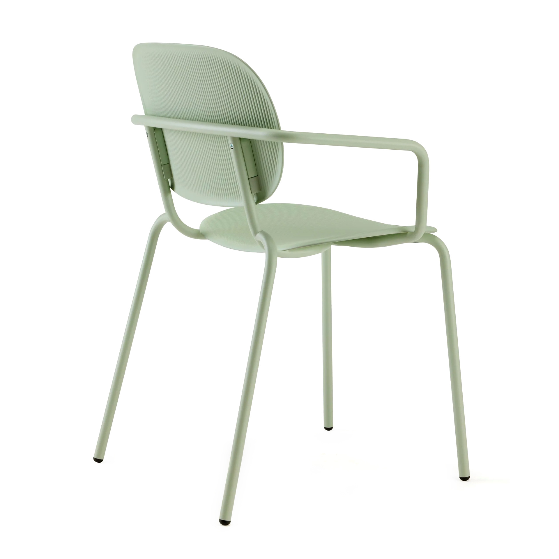 Outdoor armchair with steel frame and technopolymer B-Si-Si Vibes