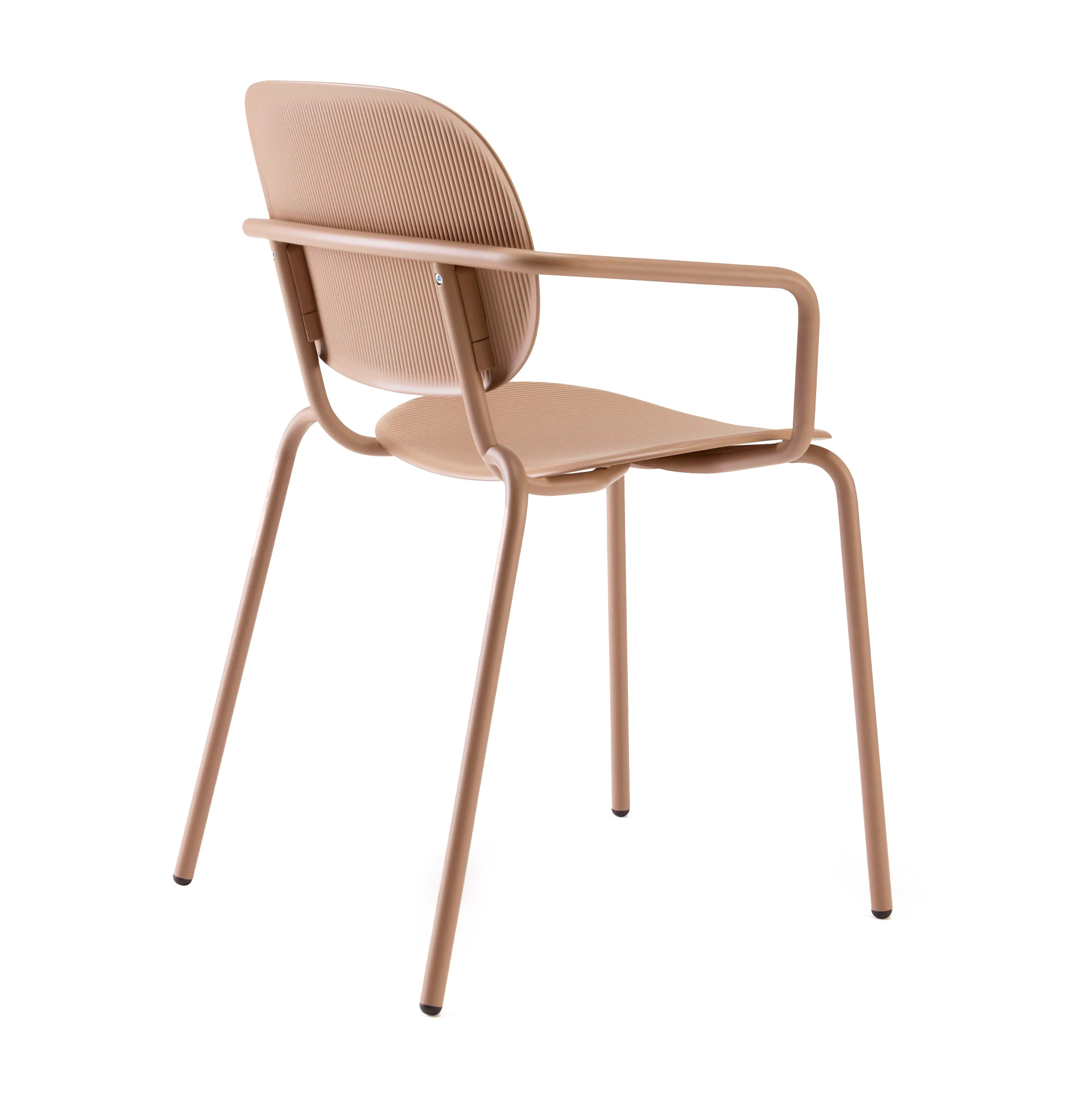 Outdoor armchair with steel frame and technopolymer B-Si-Si Vibes
