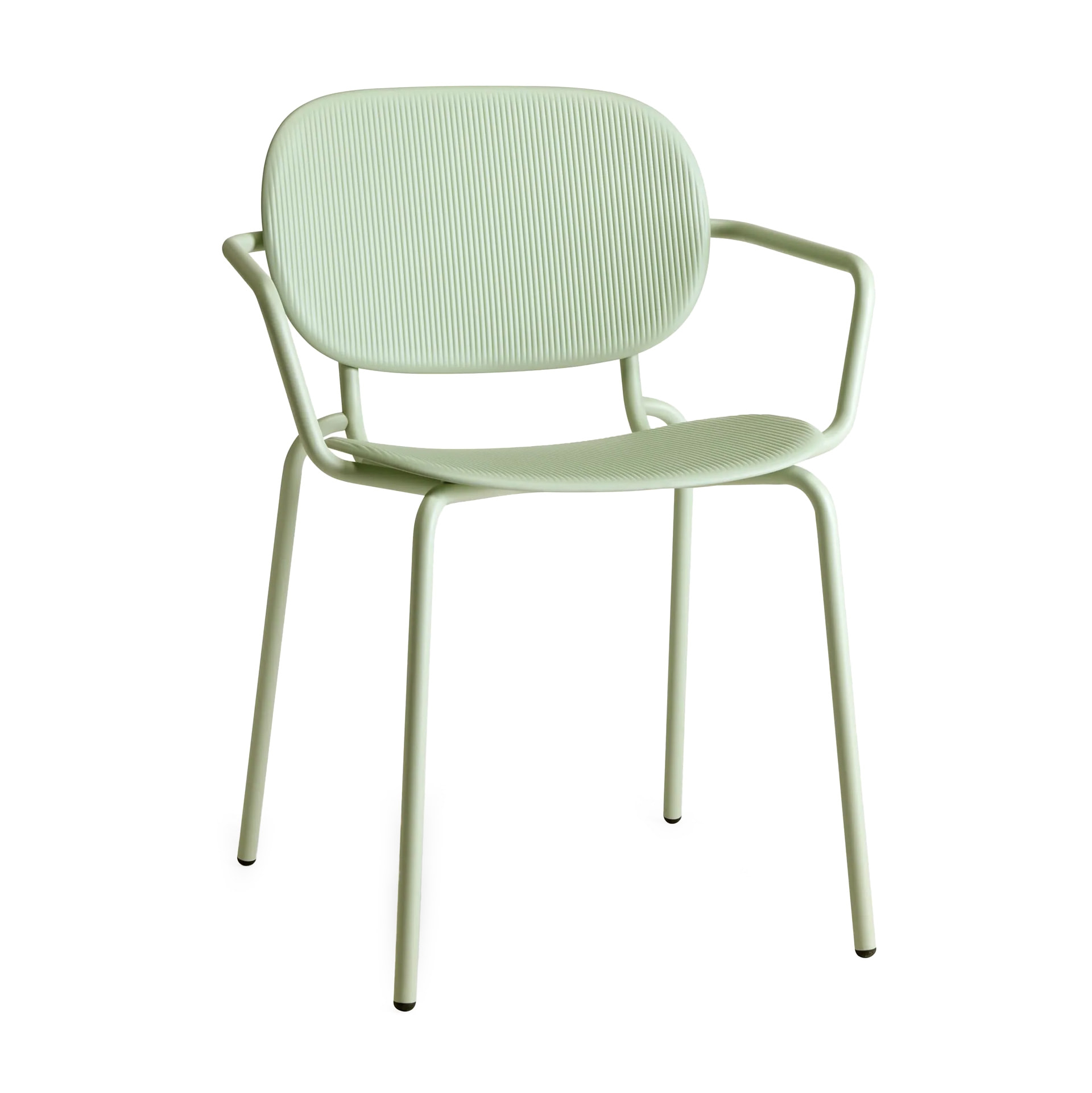 Outdoor armchair with steel frame and technopolymer B-Si-Si Vibes
