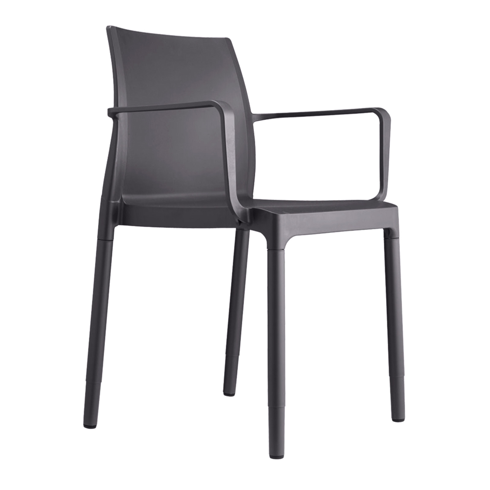 Stackable technopolymer armchair with aluminum legs B-2637 Chloe Trend