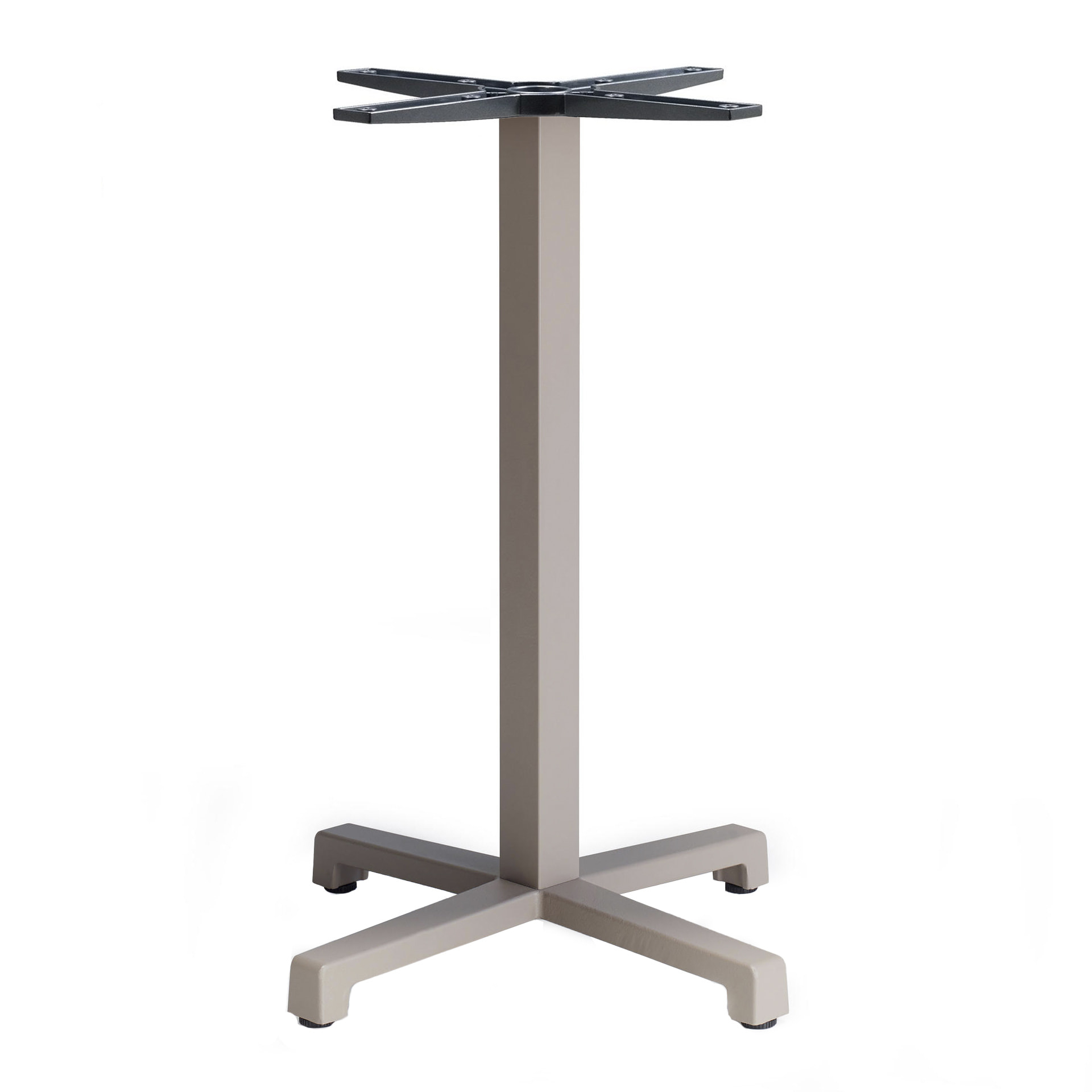 Metal square table base