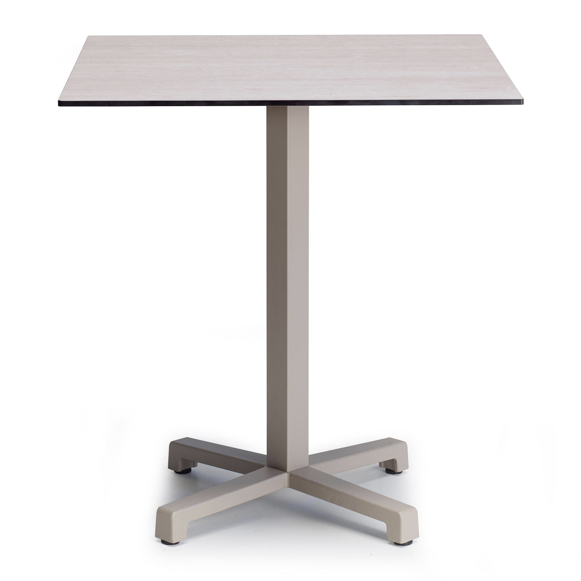 Steel square column table base Cross 5090