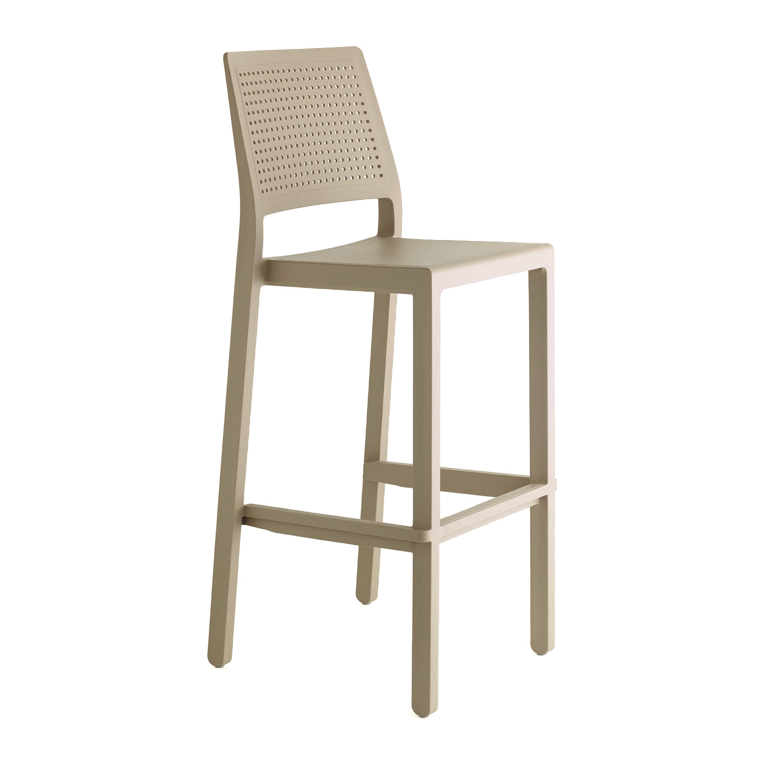 Stackable technopolymer bar stool H-2345 Emi