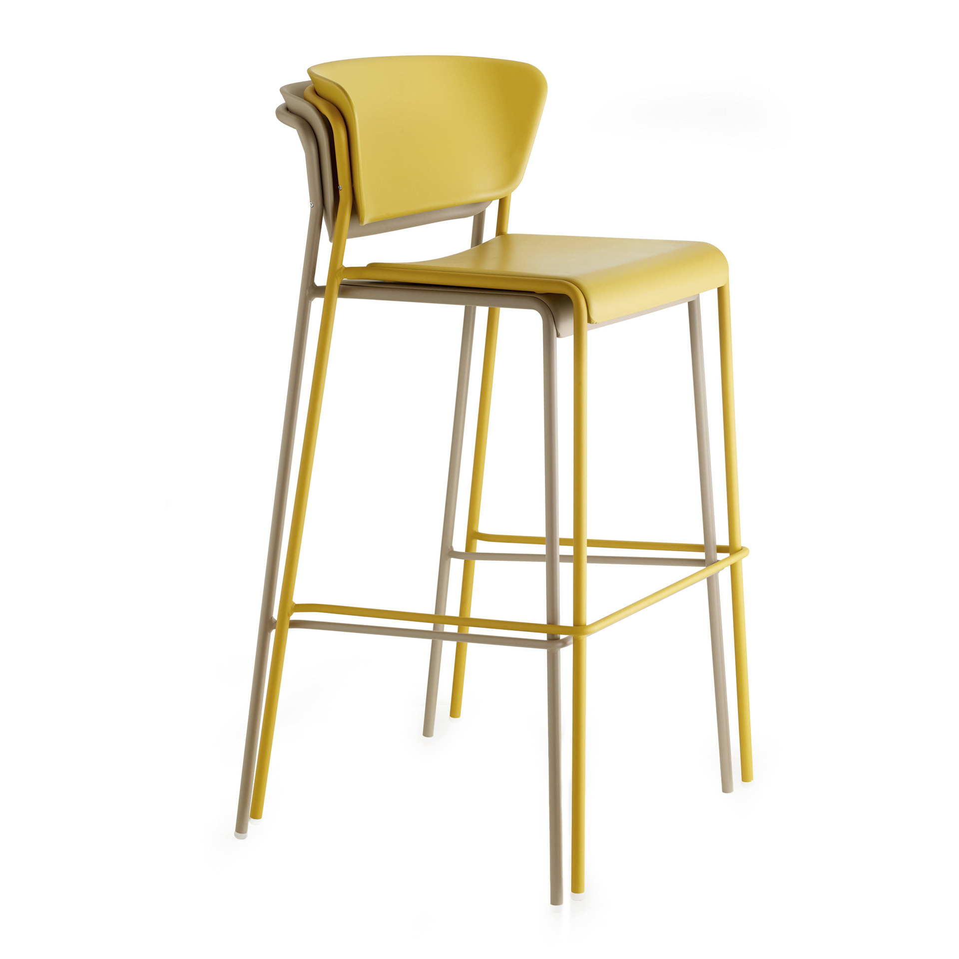 Technopolymer bar stool with steel frame H-2867 Lisa