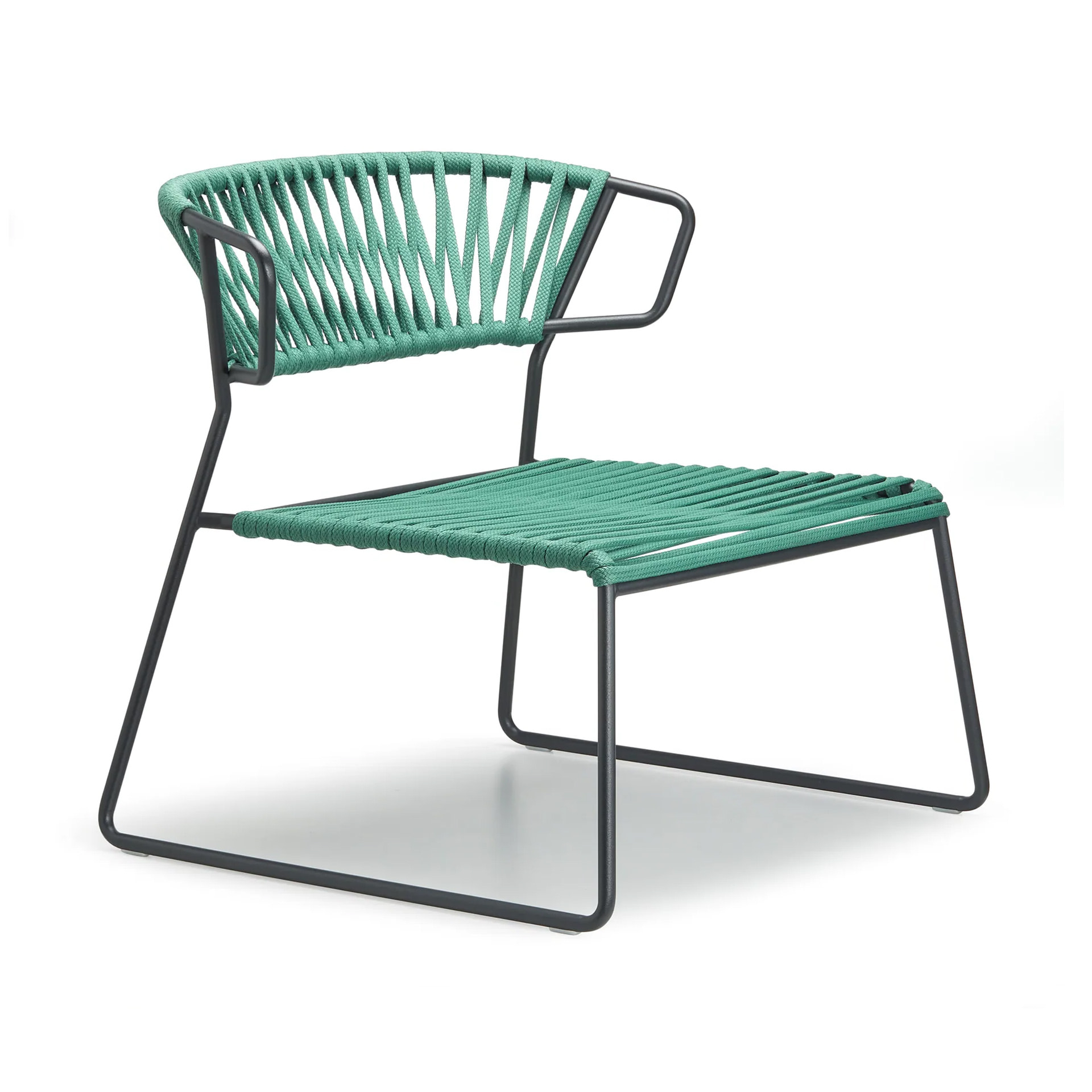 Garden chair with steel frame and nautical rope seat and back M-2878 Lisa Filo Lounge