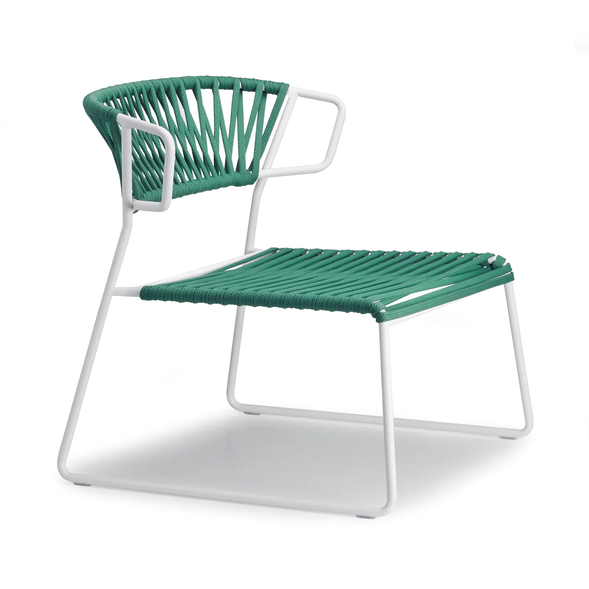 Garden chair with steel frame and nautical rope seat and back M-2878 Lisa Filo Lounge