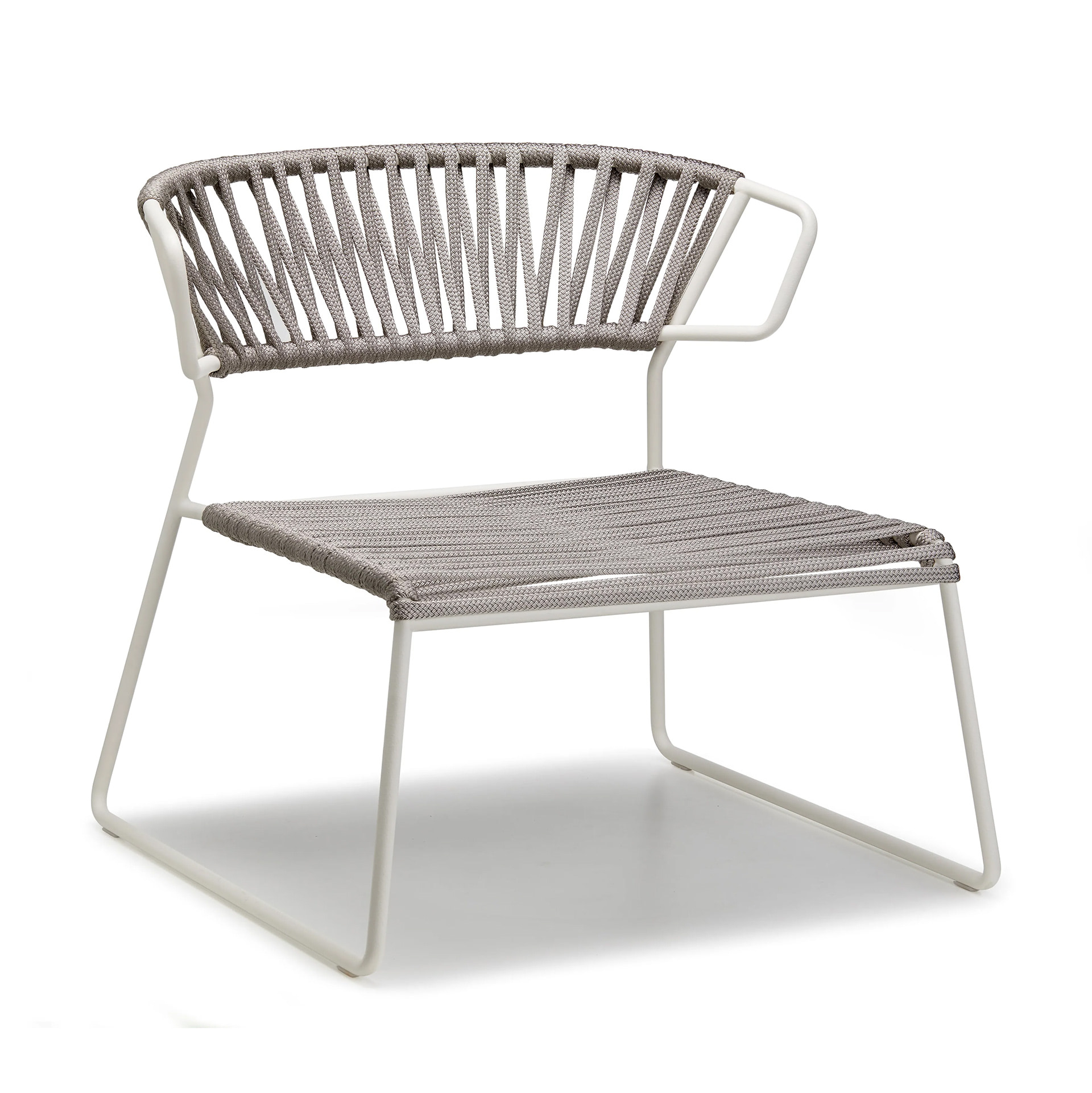 Garden chair with steel frame and nautical rope seat and back M-2878 Lisa Filo Lounge