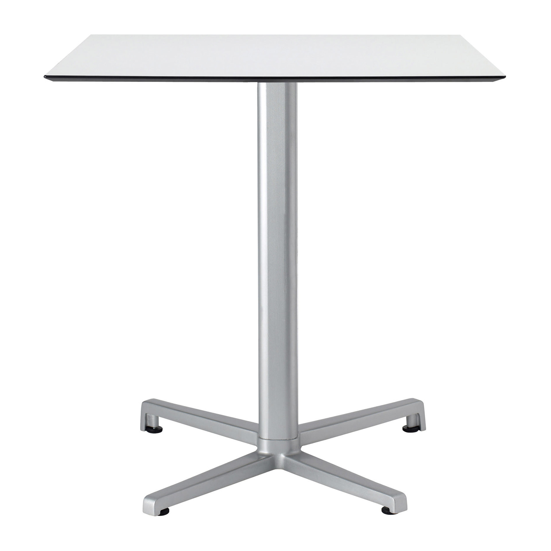 Aluminum folding table base with square bevelled column Domino 5160