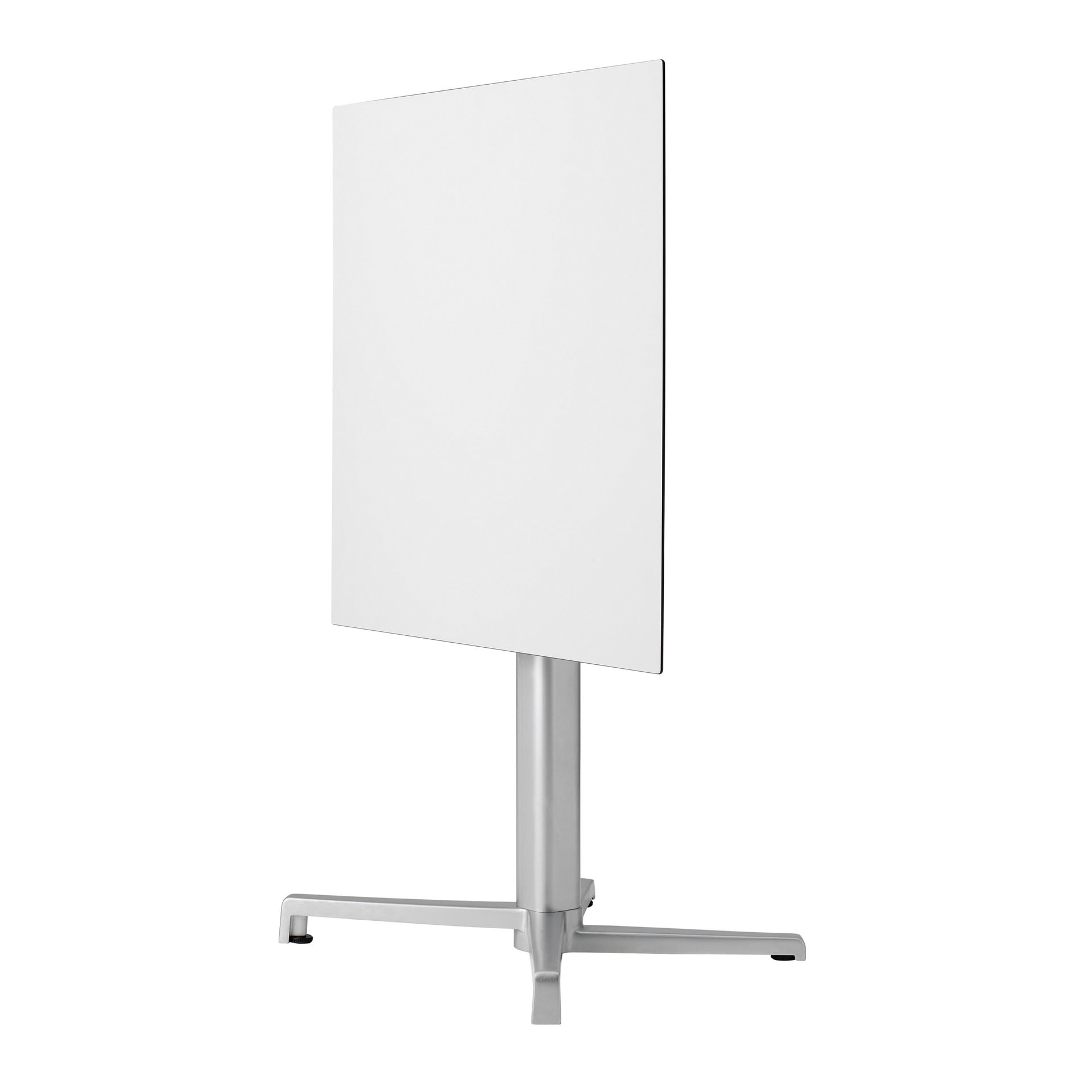 Aluminum folding table base with square bevelled column Domino 5160