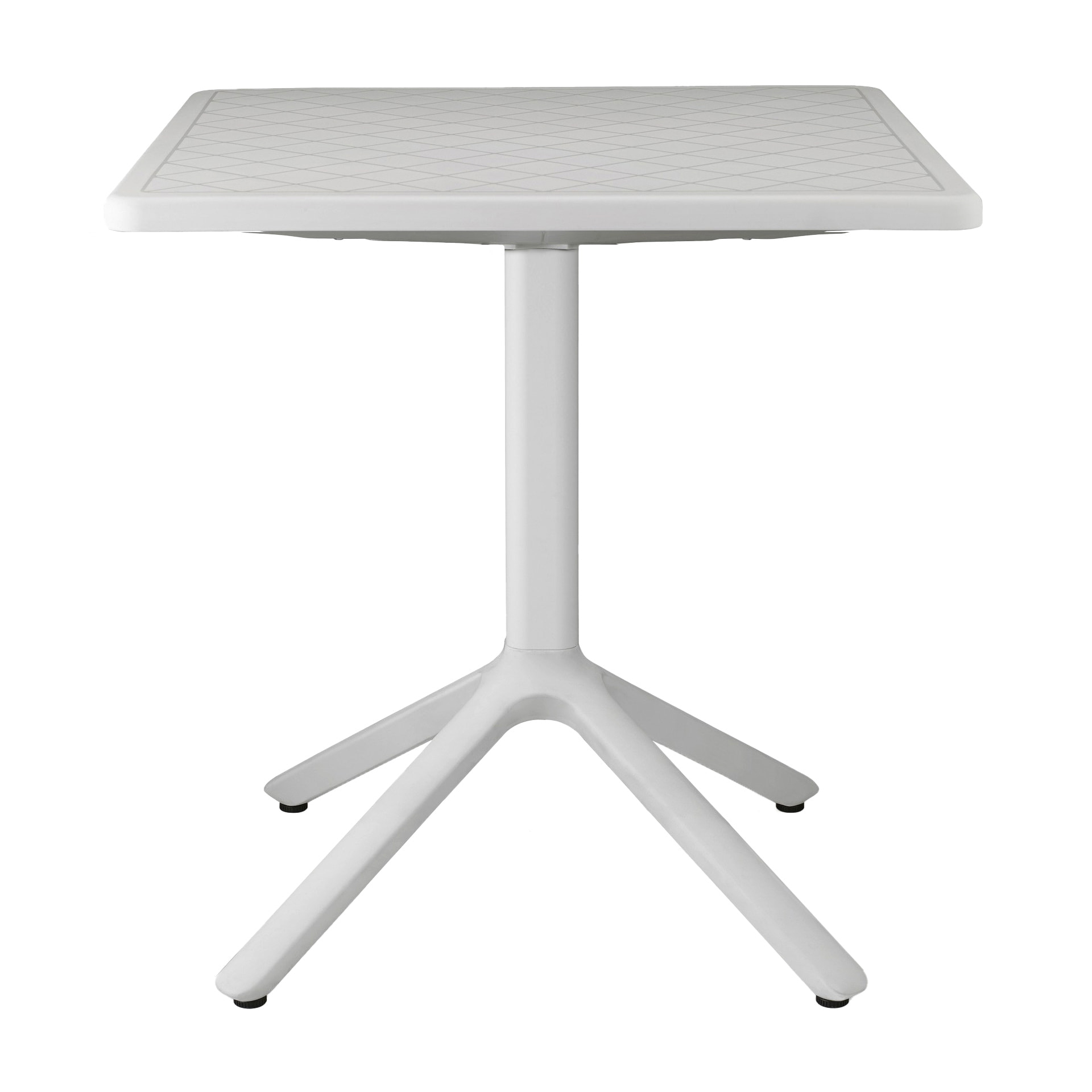 Square 27" garden table with plastic top