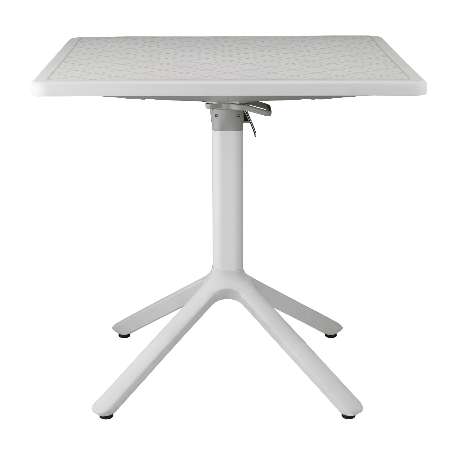 Square 31" folding table with plastic top