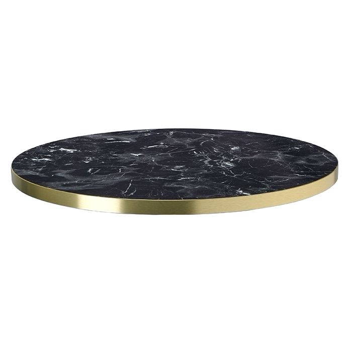 Laminate top with chipboard core and flat brass ABS edge Tiffany 5552 OS