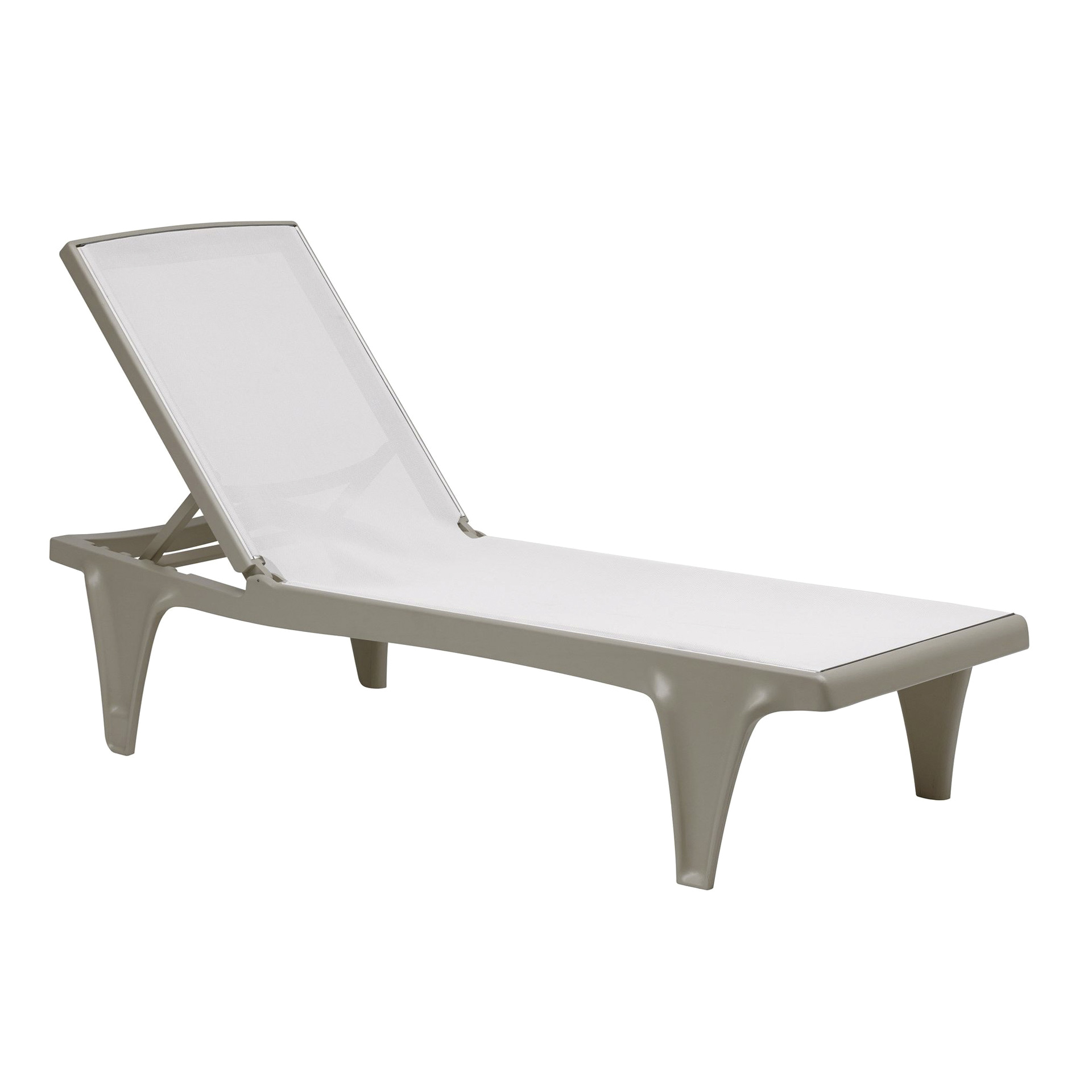 Stackable technopolymer sun lounger