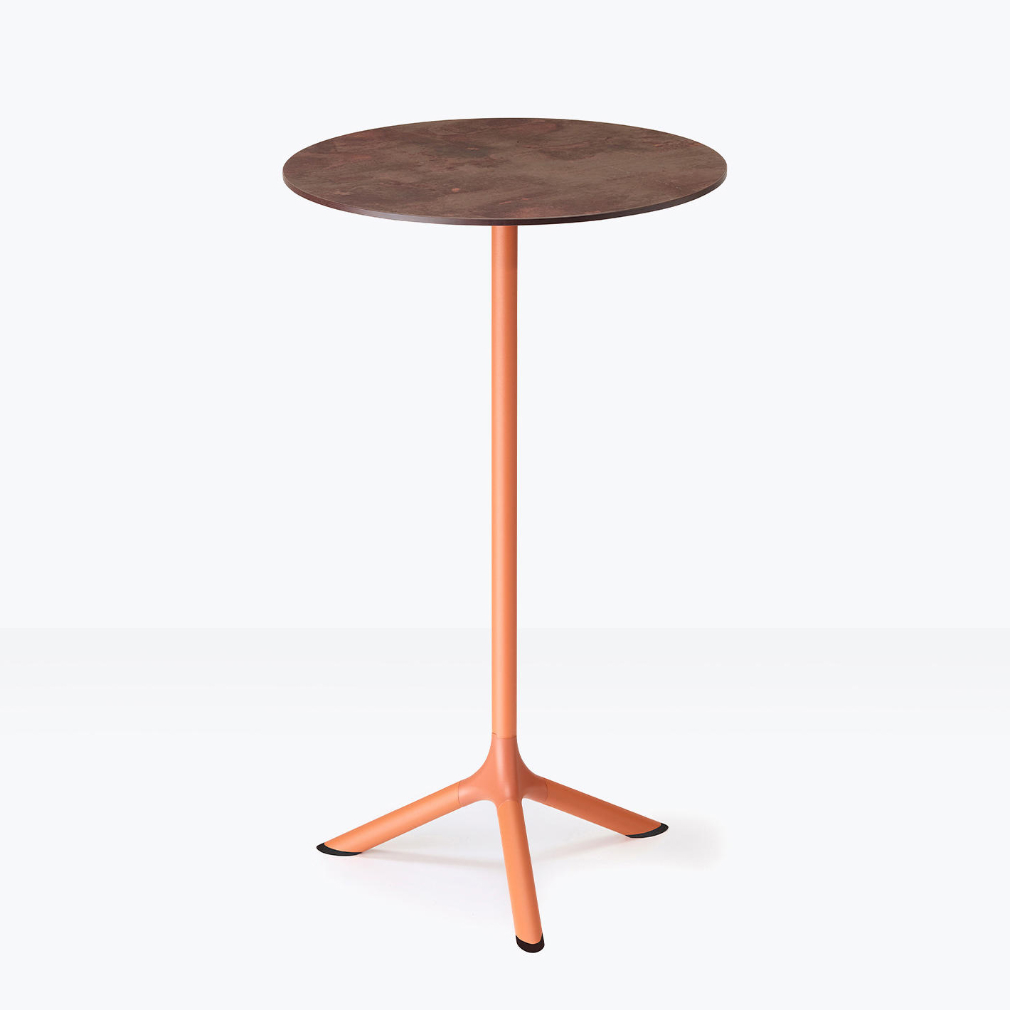 Steel three-spoke bar table base with folding mechanism Tripe 5001