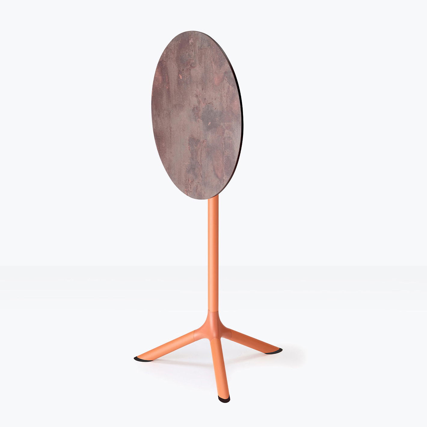 Steel three-spoke bar table base with folding mechanism Tripe 5001