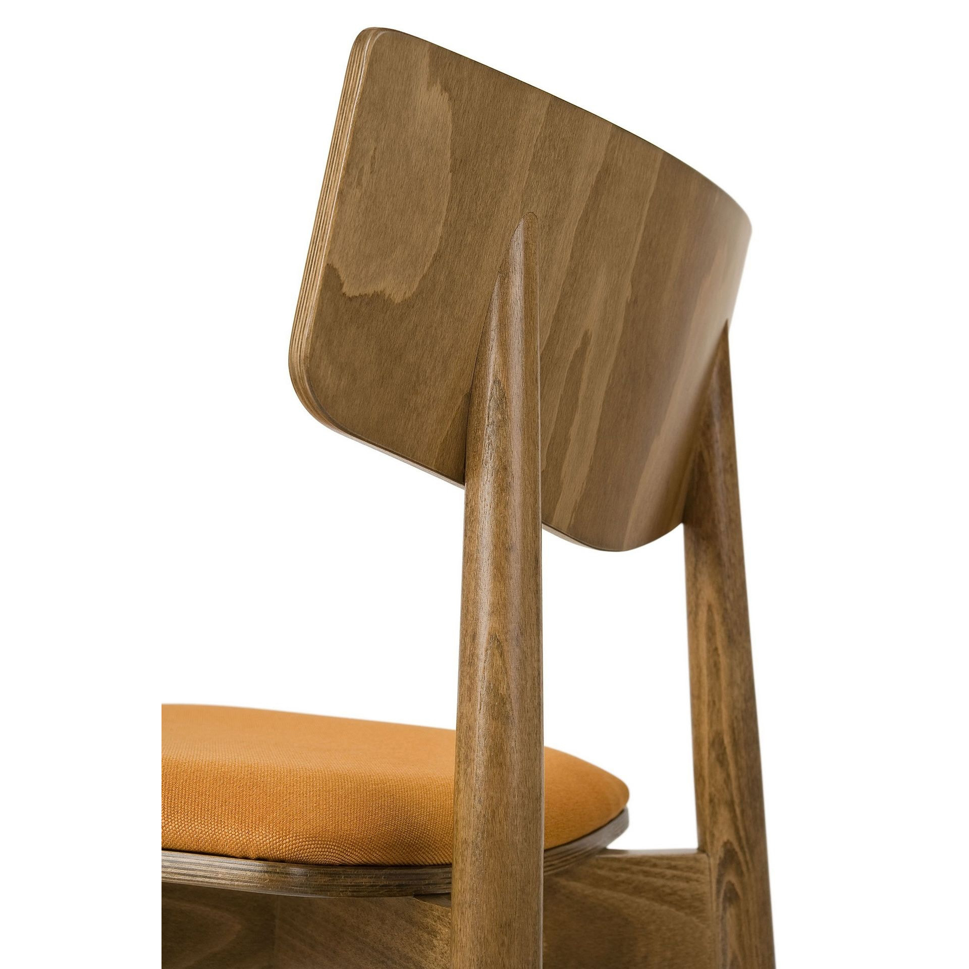 Beech wood bar stool with solid or upholstered seat H-4350