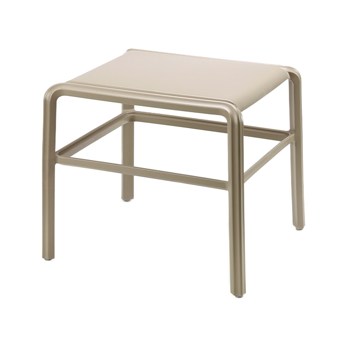 Rectangular 17x15" technopolymer reinforced with glass fibre coffee table Vela 1897