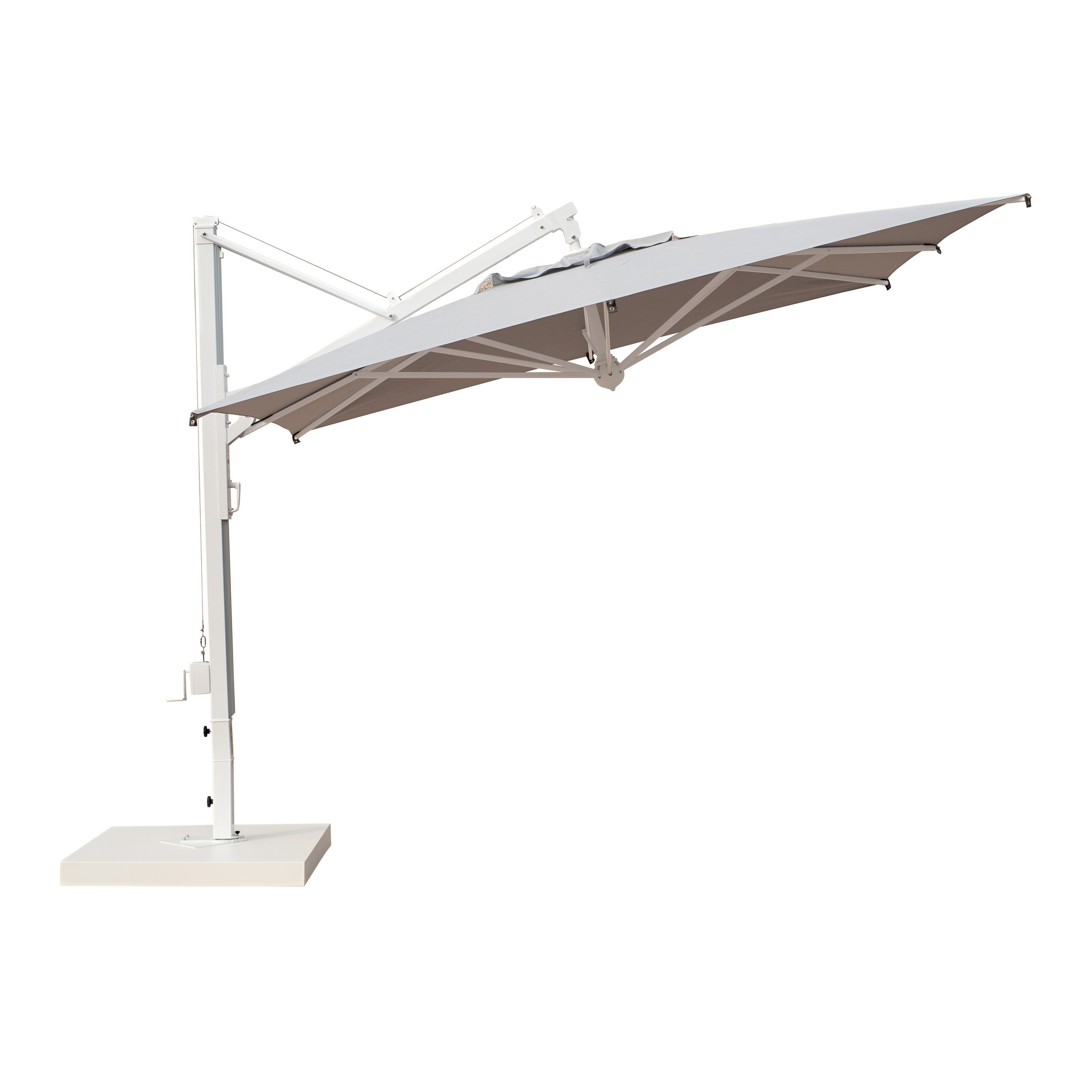 13'x13' Cantilever retractable umbrella