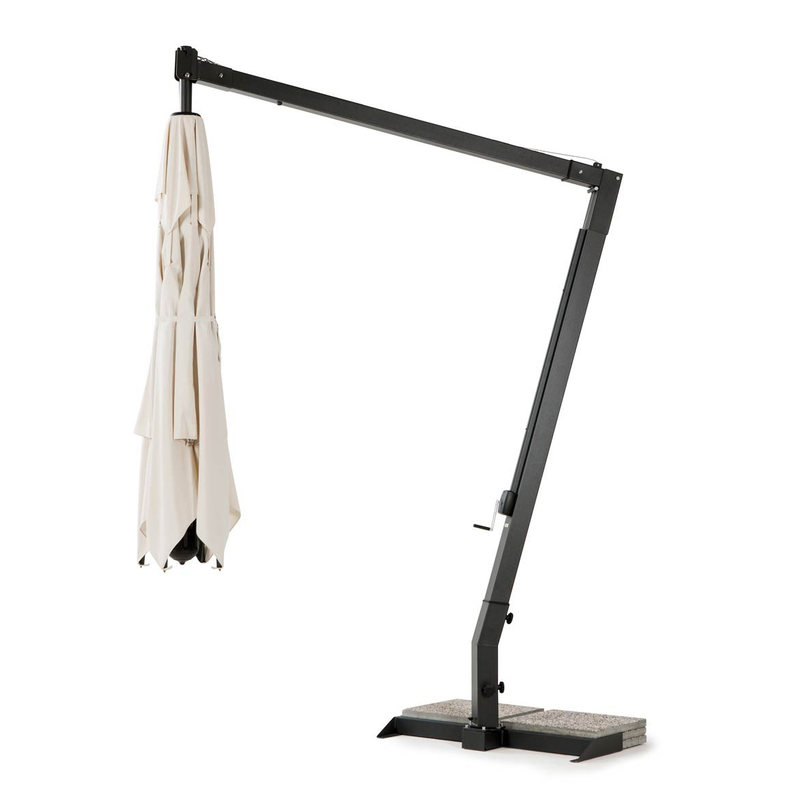 10'x10' Square Cantilever Umbrella Pompei
