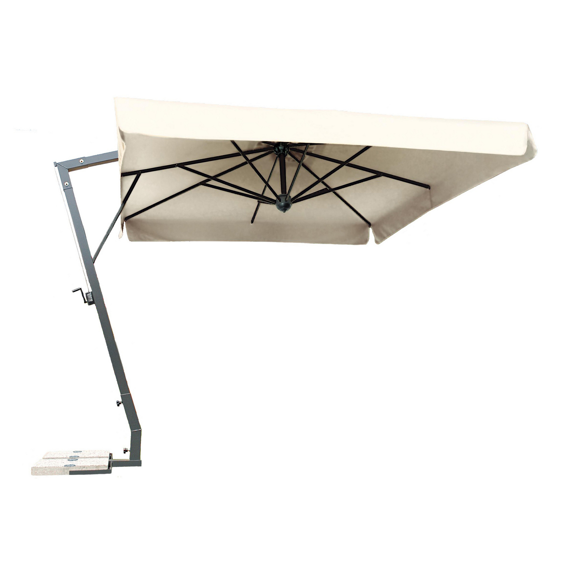 10'x6'7" Rectangular cantilever umbrella