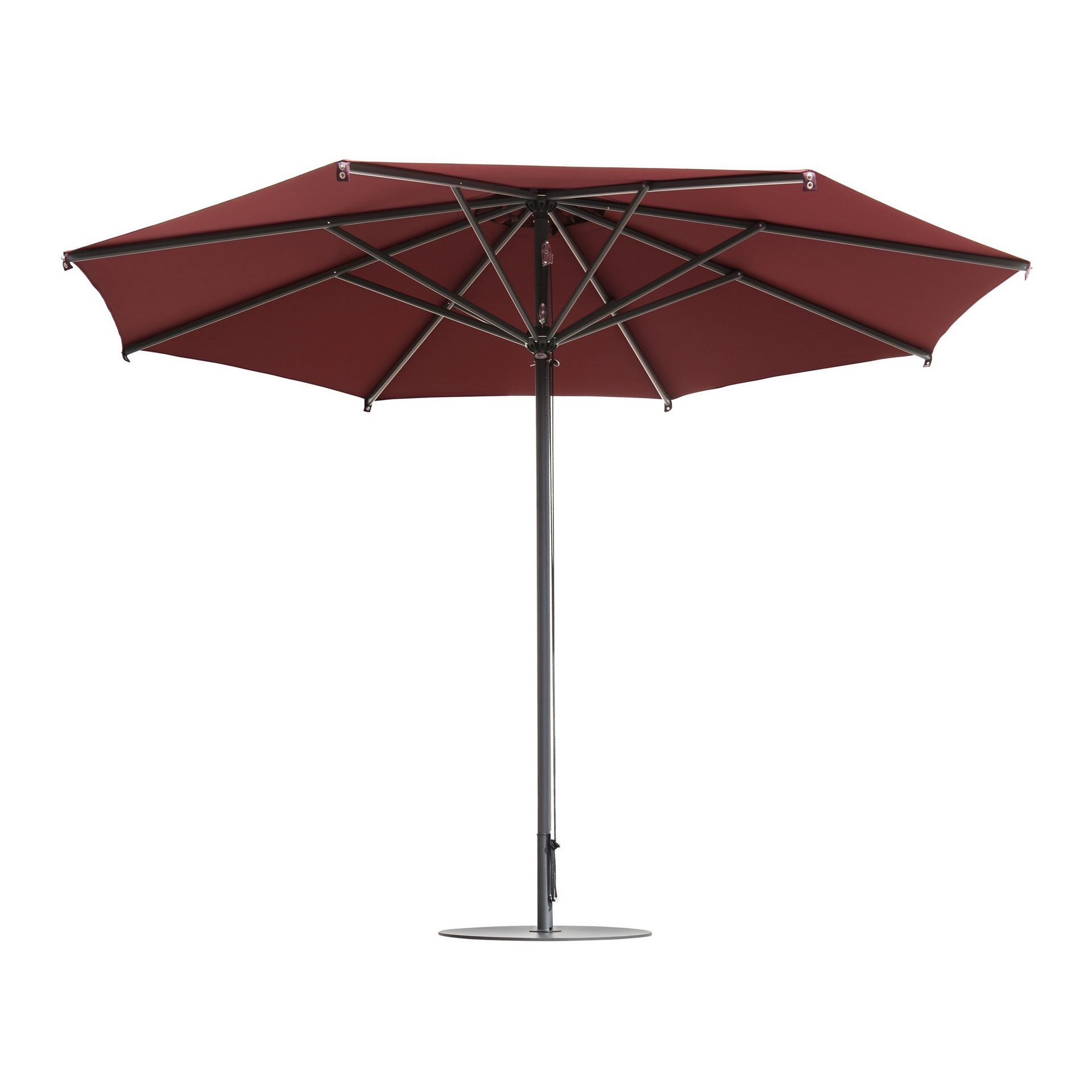 Ø11'6" Octagonal central pole umbrella Rimini