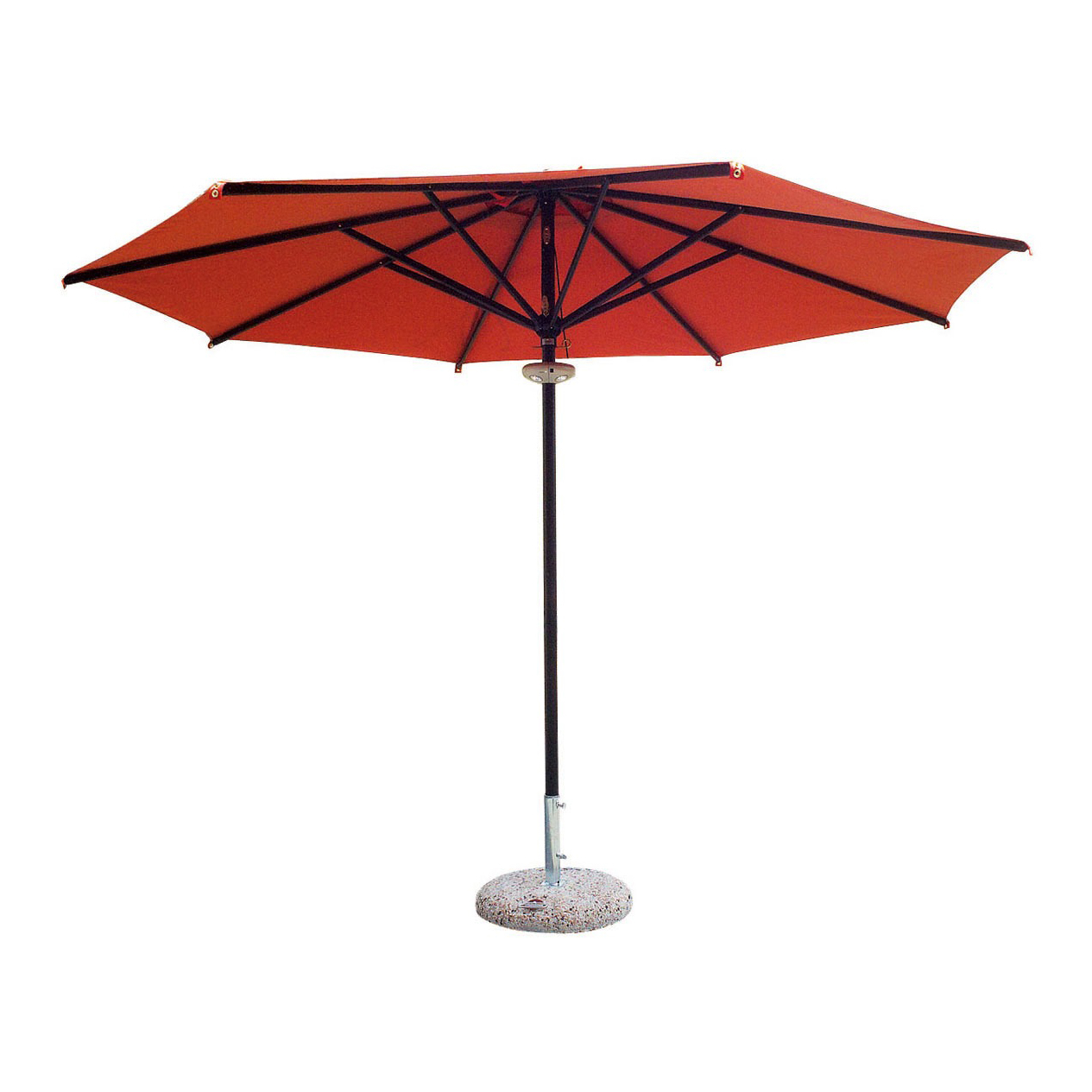 Ø11'6" Octagonal central pole umbrella Rimini