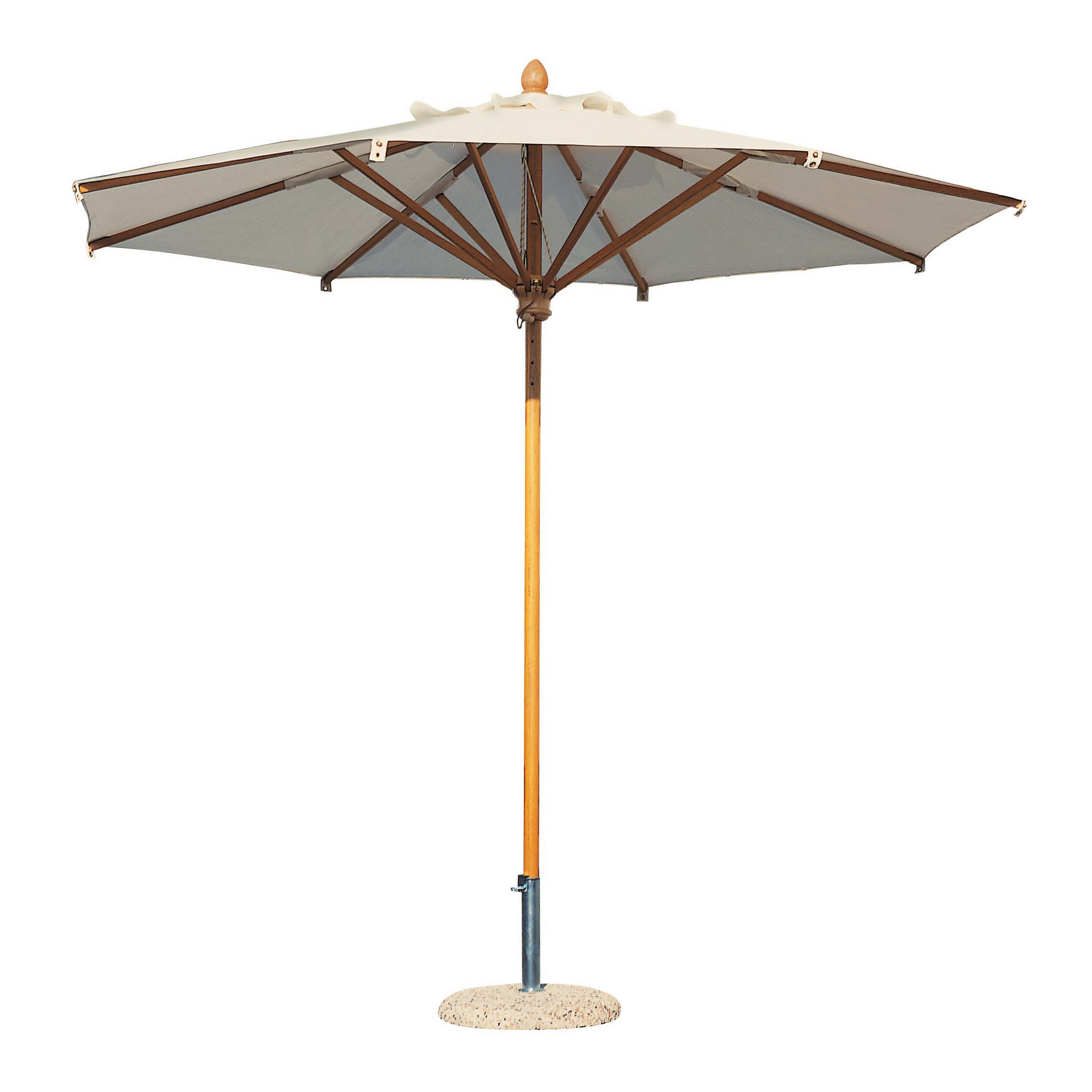 Ø 8'2" Wooden central pole patio umbrella Palladio
