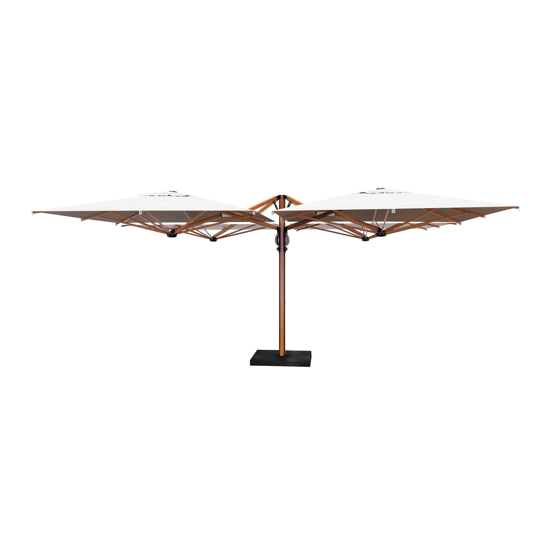 19'8"x19'8" Four-canopy patio umbrella