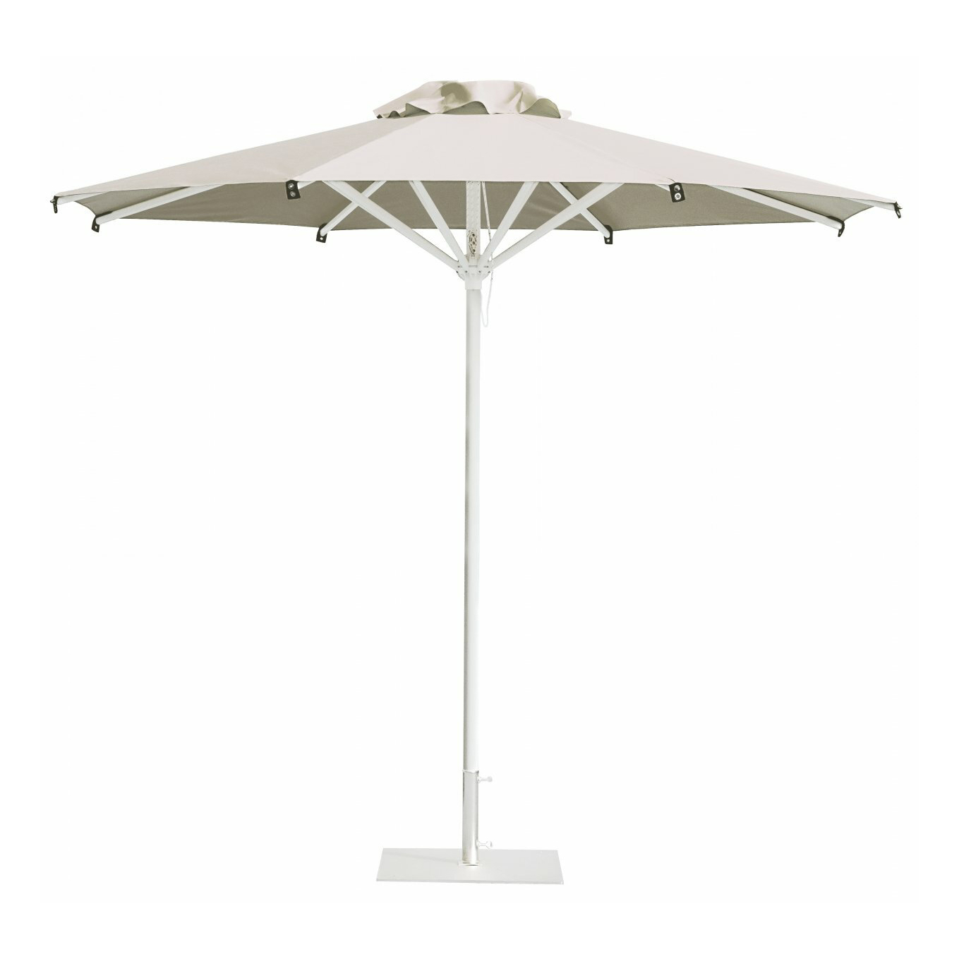 Ø11'6" Octagonal central pole umbrella Rimini
