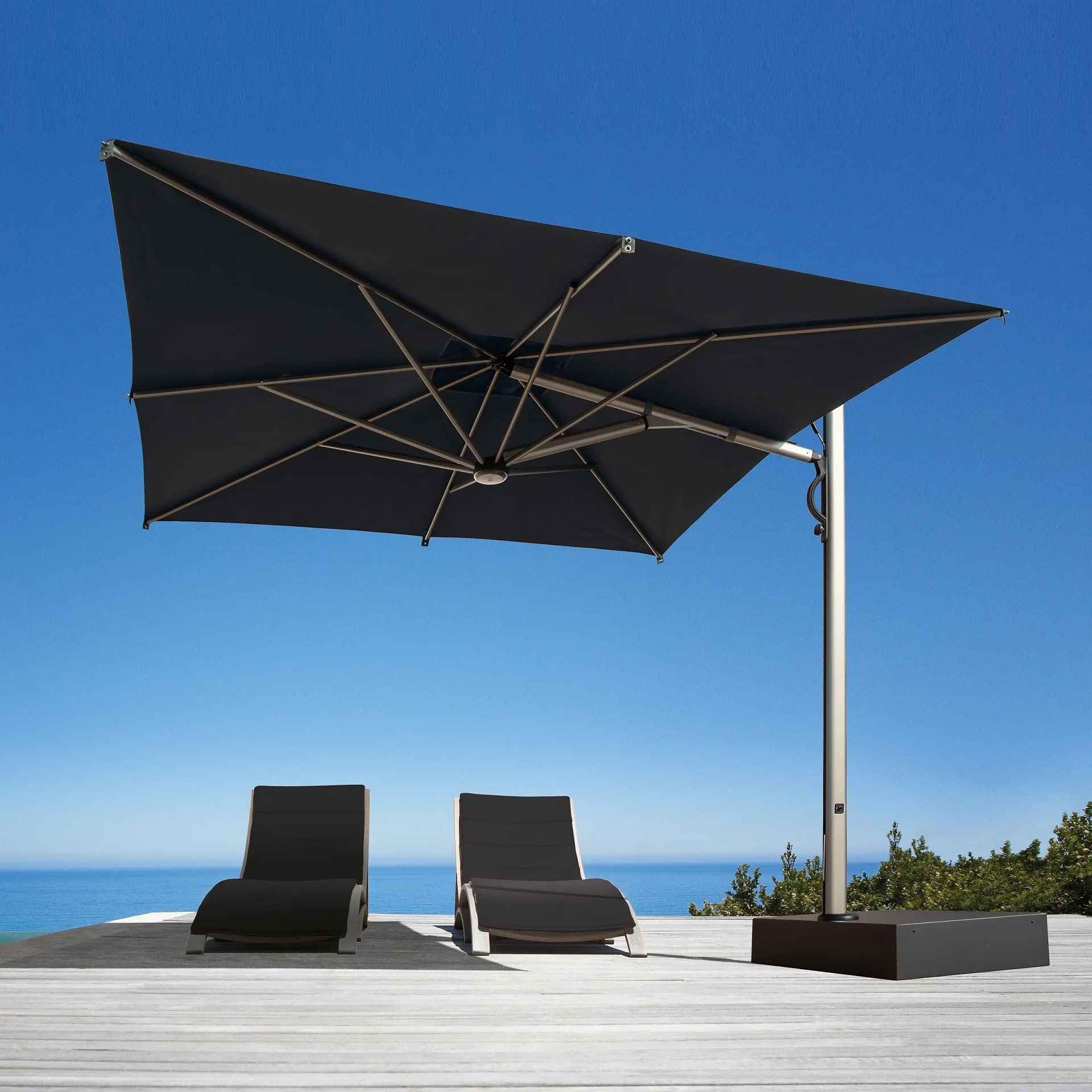 Cantilever umbrella 10'x10' with retractable system Astro C3030