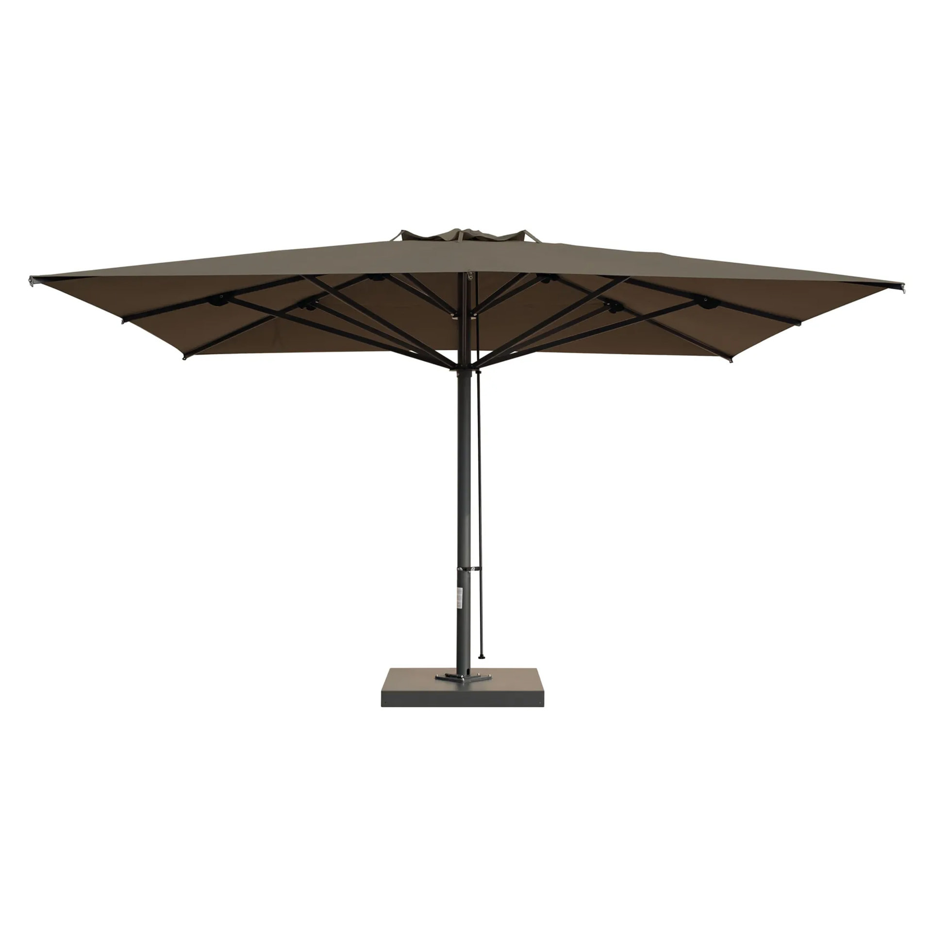 10'x13' Rectangular telescopic patio umbrella