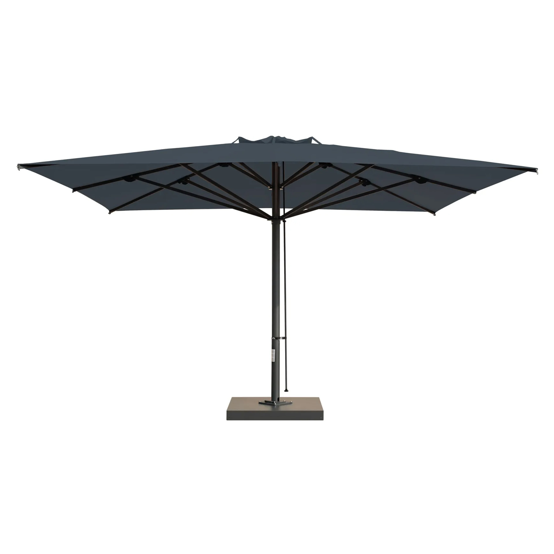 13'x16'5" Rectangular telescopic patio umbrella