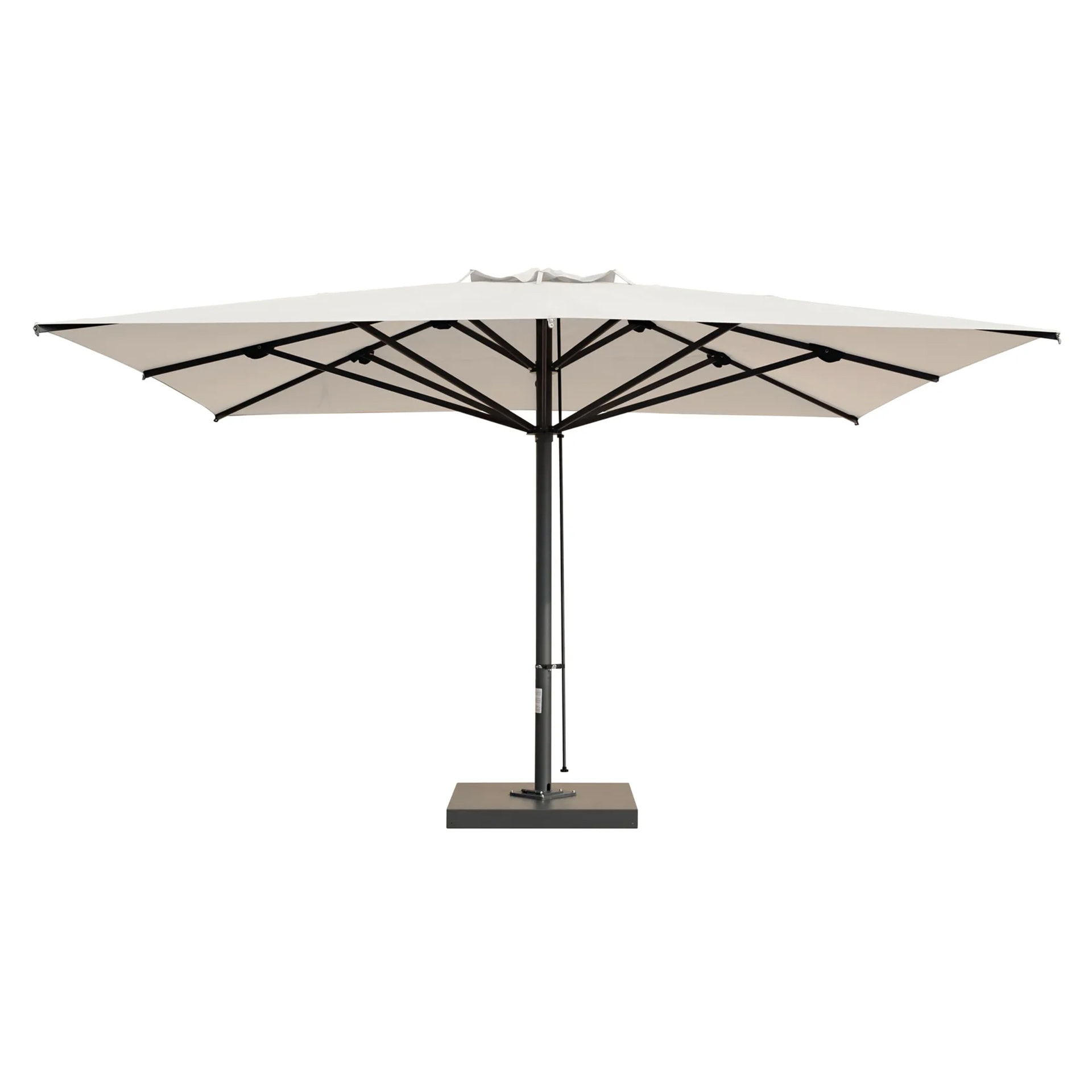16'5"x16'5" Large central pole umbrella