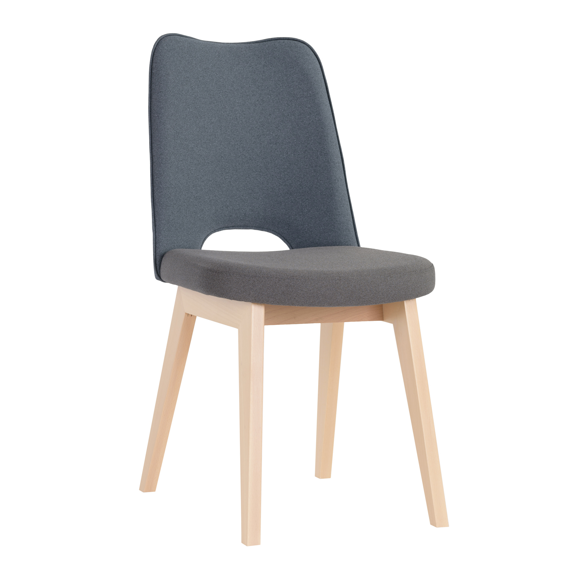 Fully upholstered wooden chair
