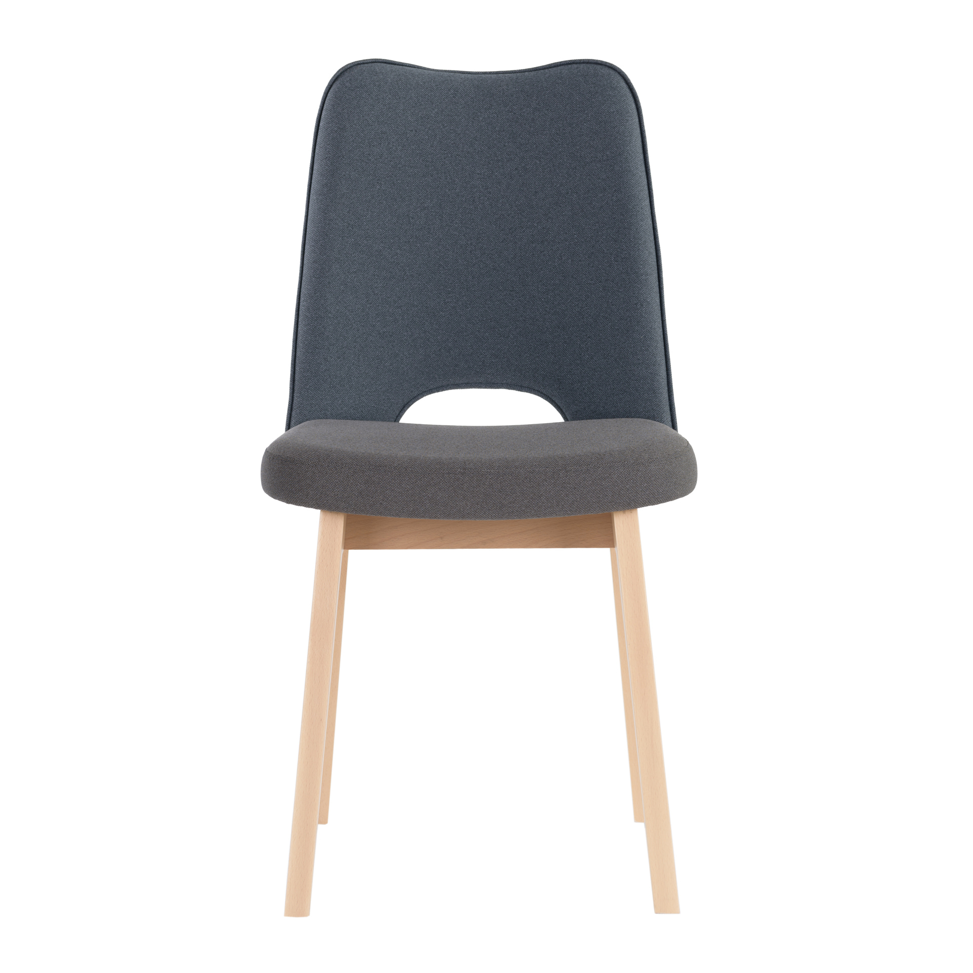 Fully upholstered wooden chair A-Kaus A1