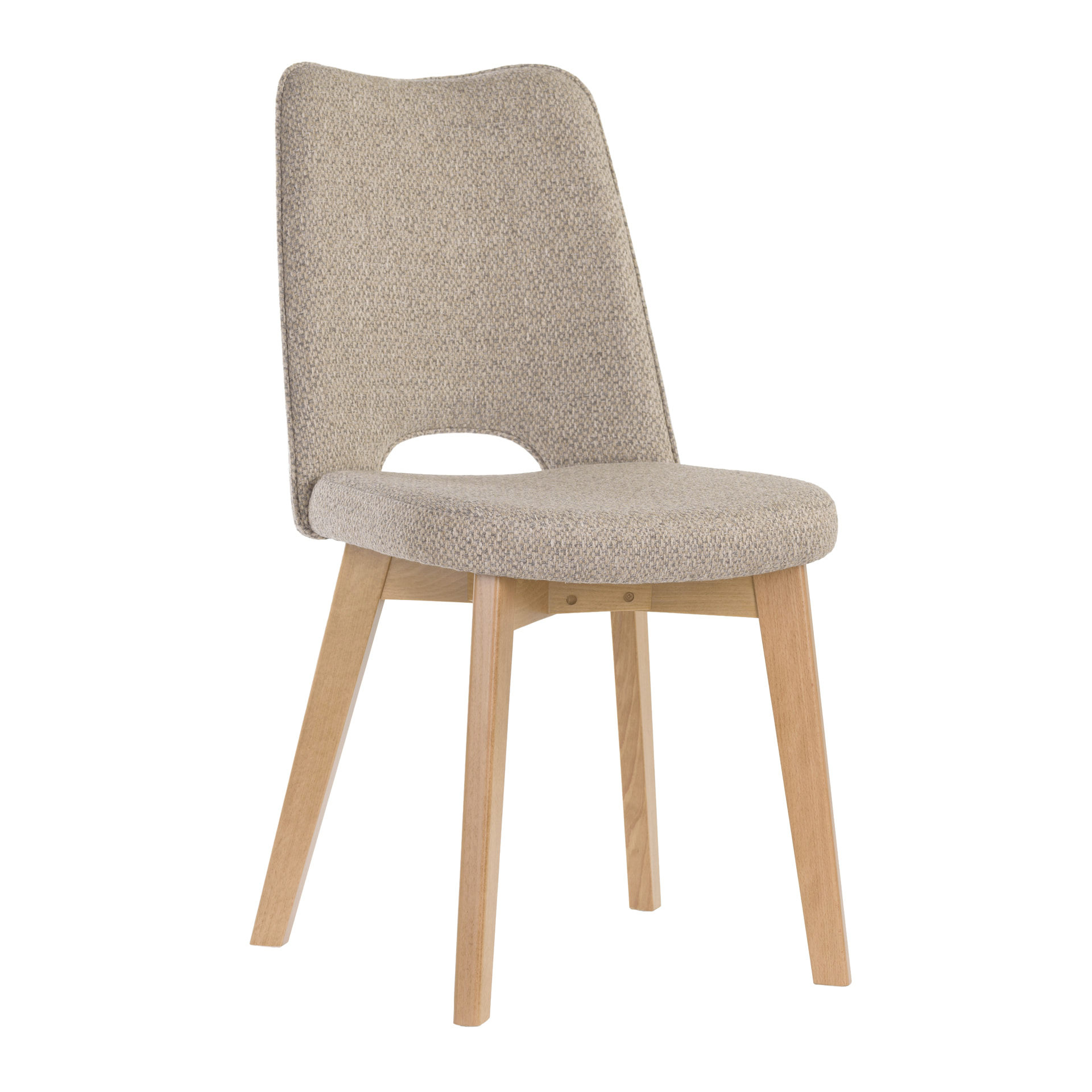 Fully upholstered wooden chair