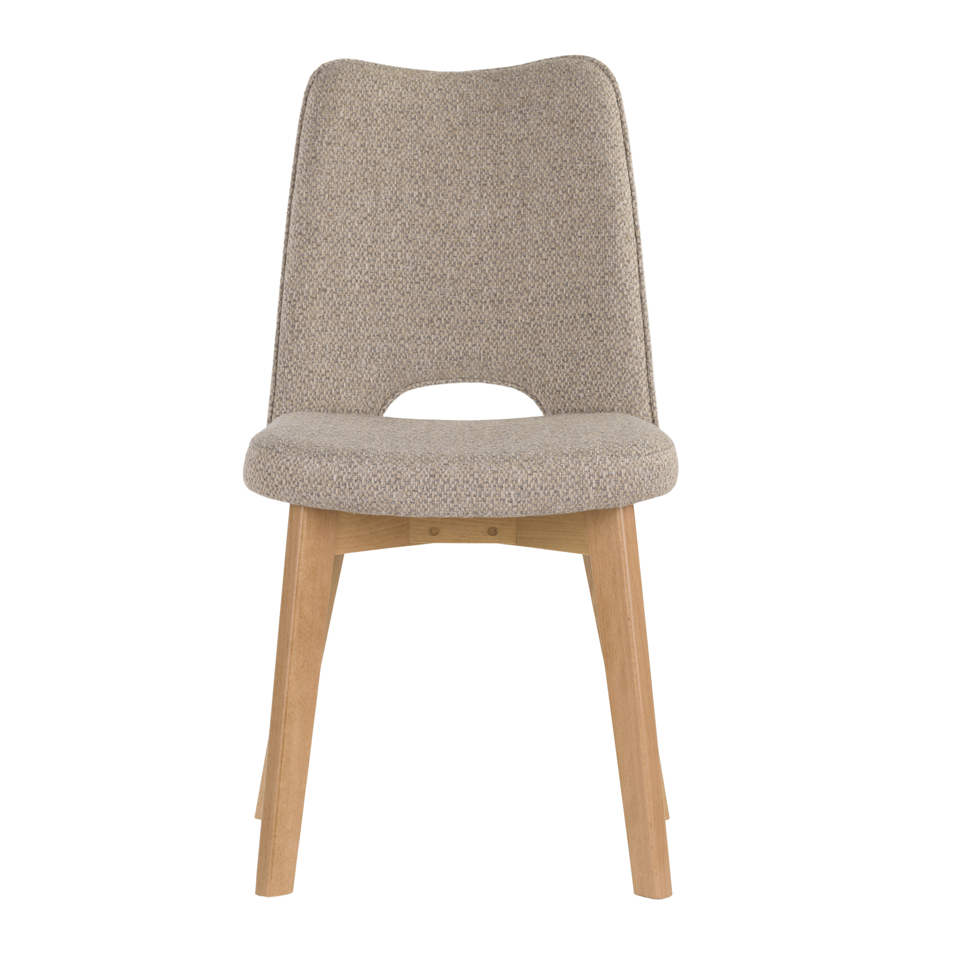 Fully upholstered wooden chair A-Kaus A2