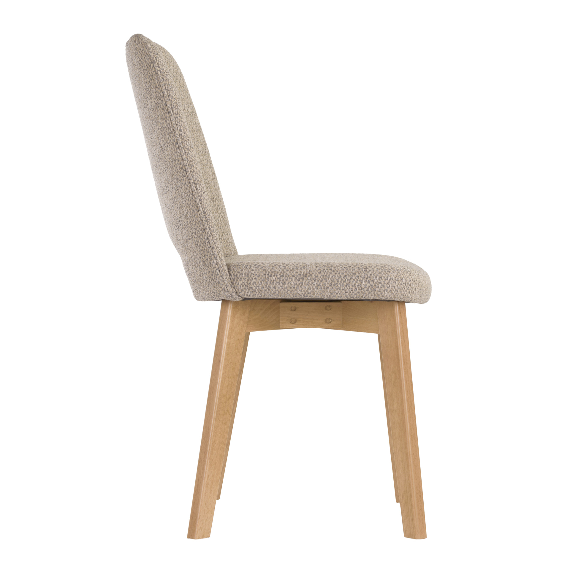 Fully upholstered wooden chair A-Kaus A2