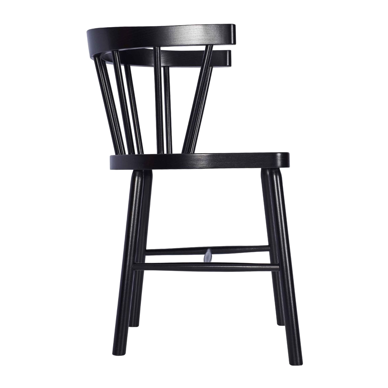 Vertical slat back wooden chair A-0905 VAR