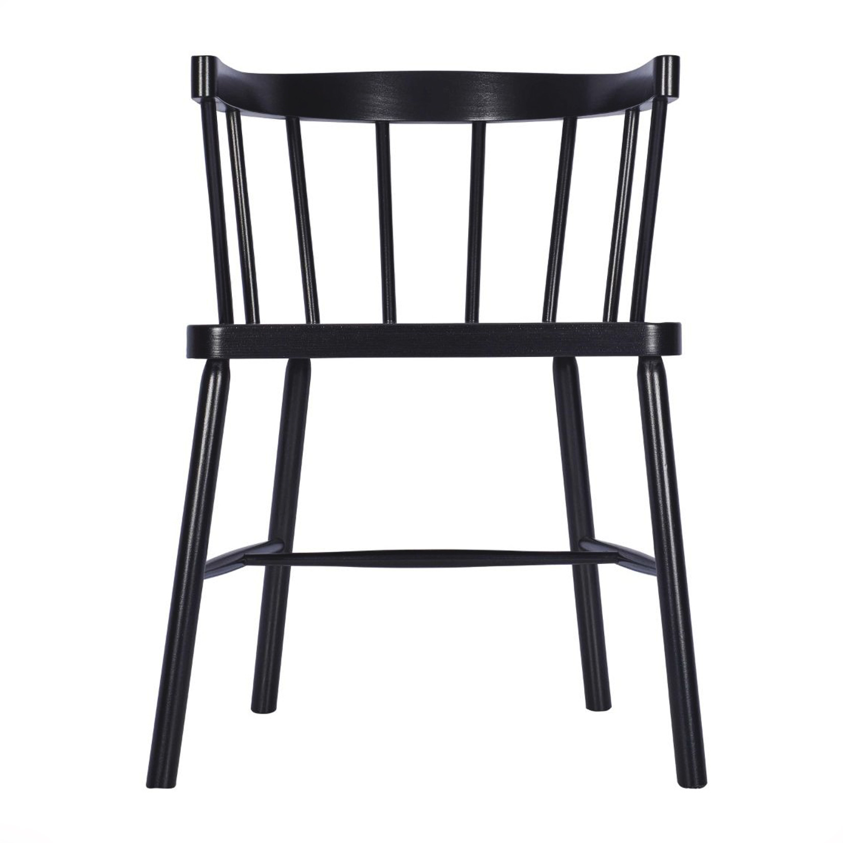 Vertical slat back wooden chair A-0905 VAR