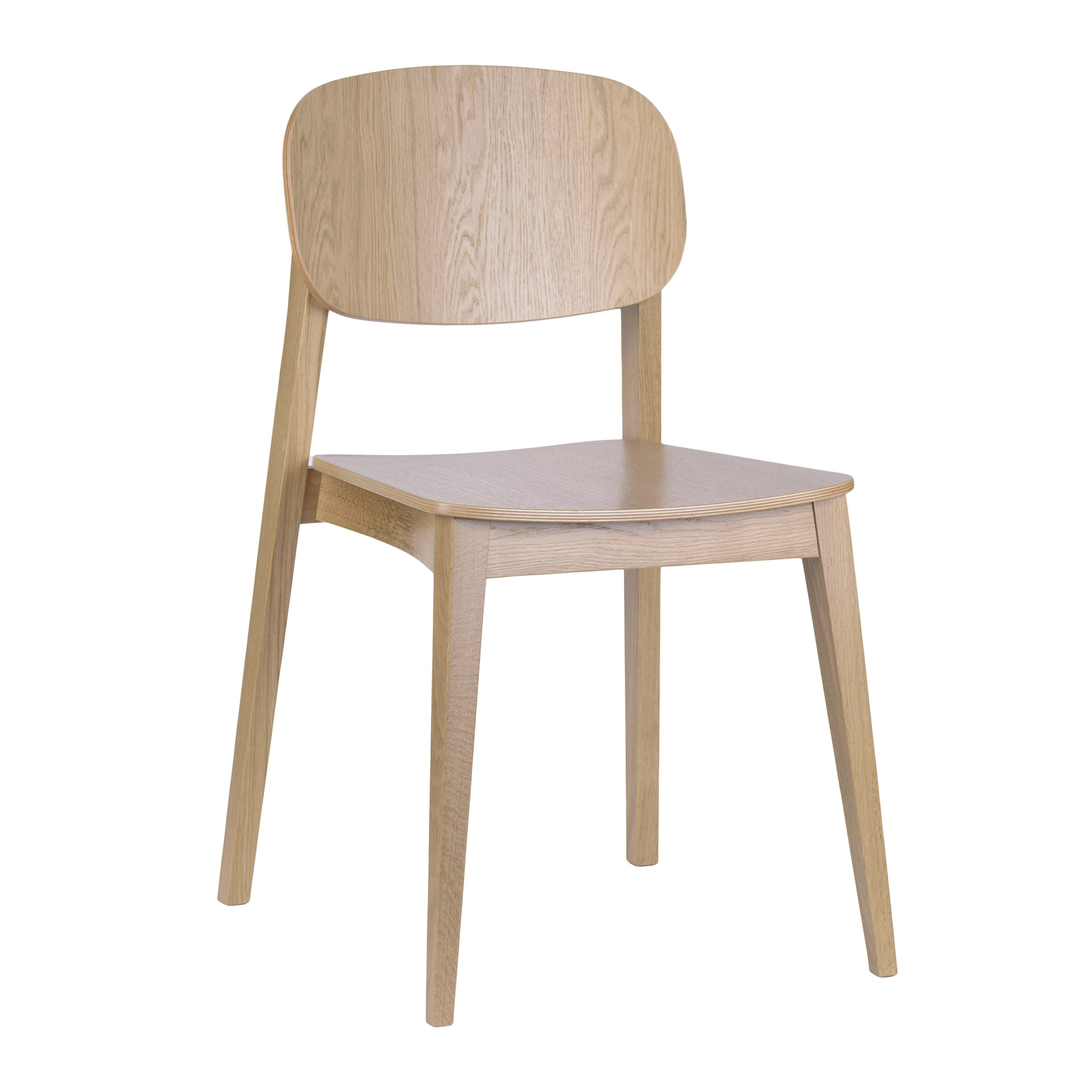 Silla con asiento macizo o acolchado