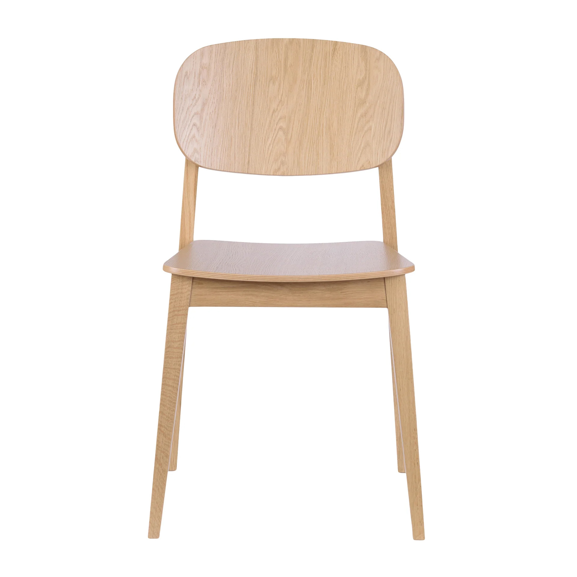 Silla de madera con asiento macizo o acolchado A-Allegra