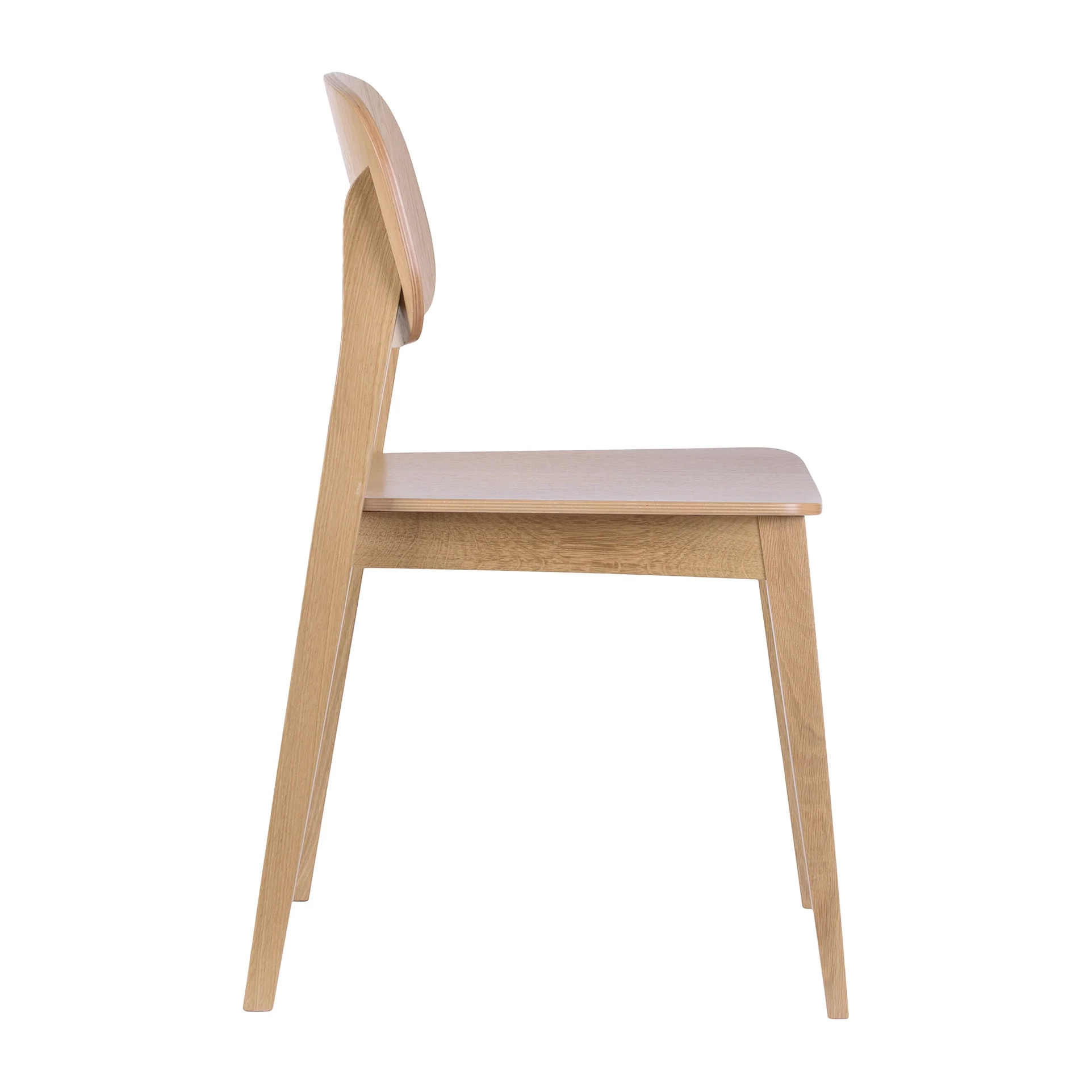 Silla de madera con asiento macizo o acolchado A-Allegra