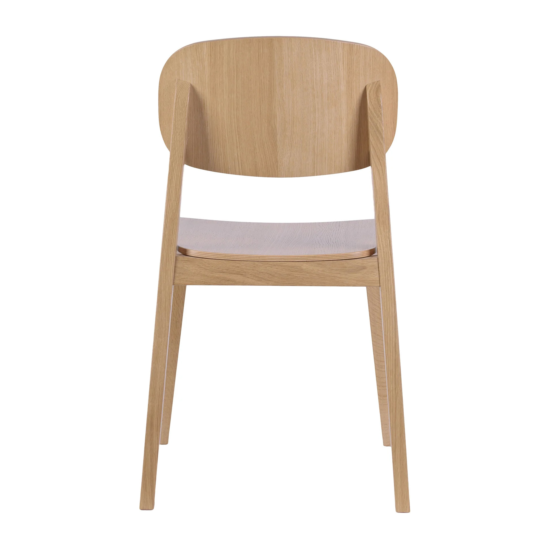Silla de madera con asiento macizo o acolchado A-Allegra