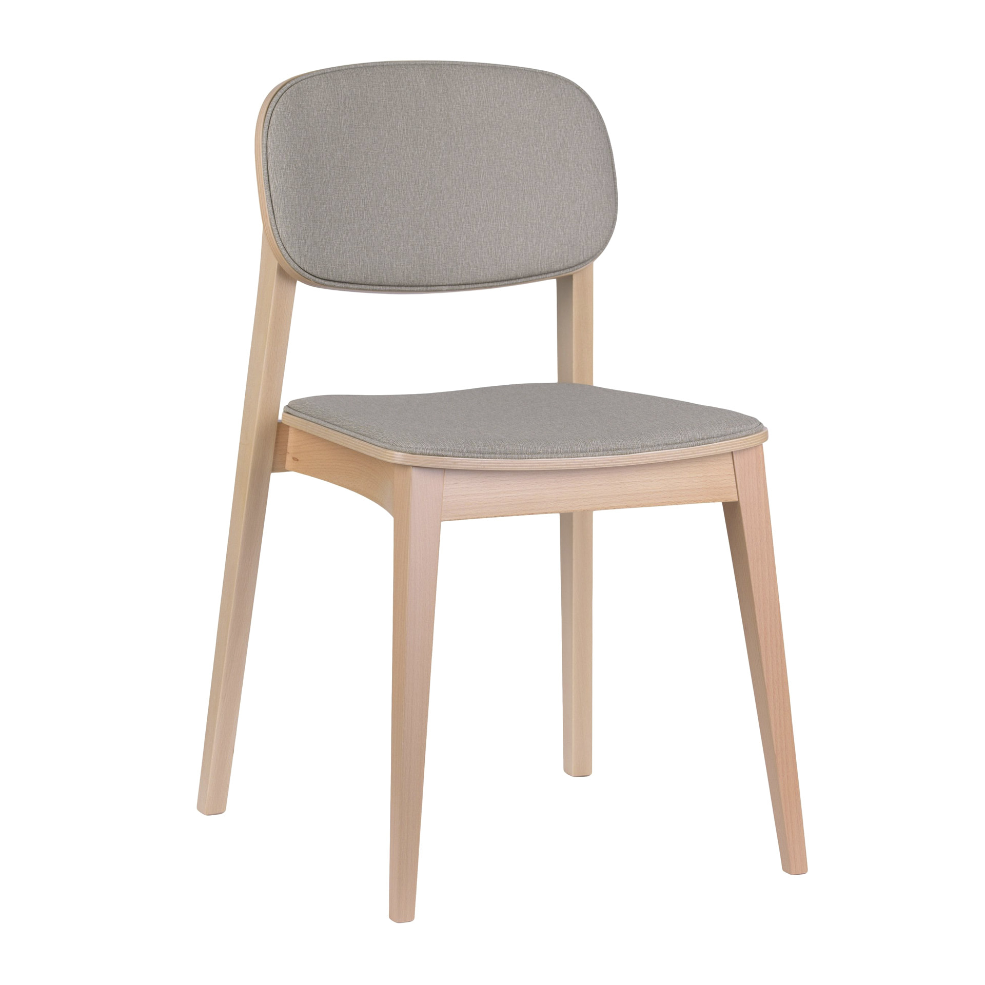 Silla de madera tapizada